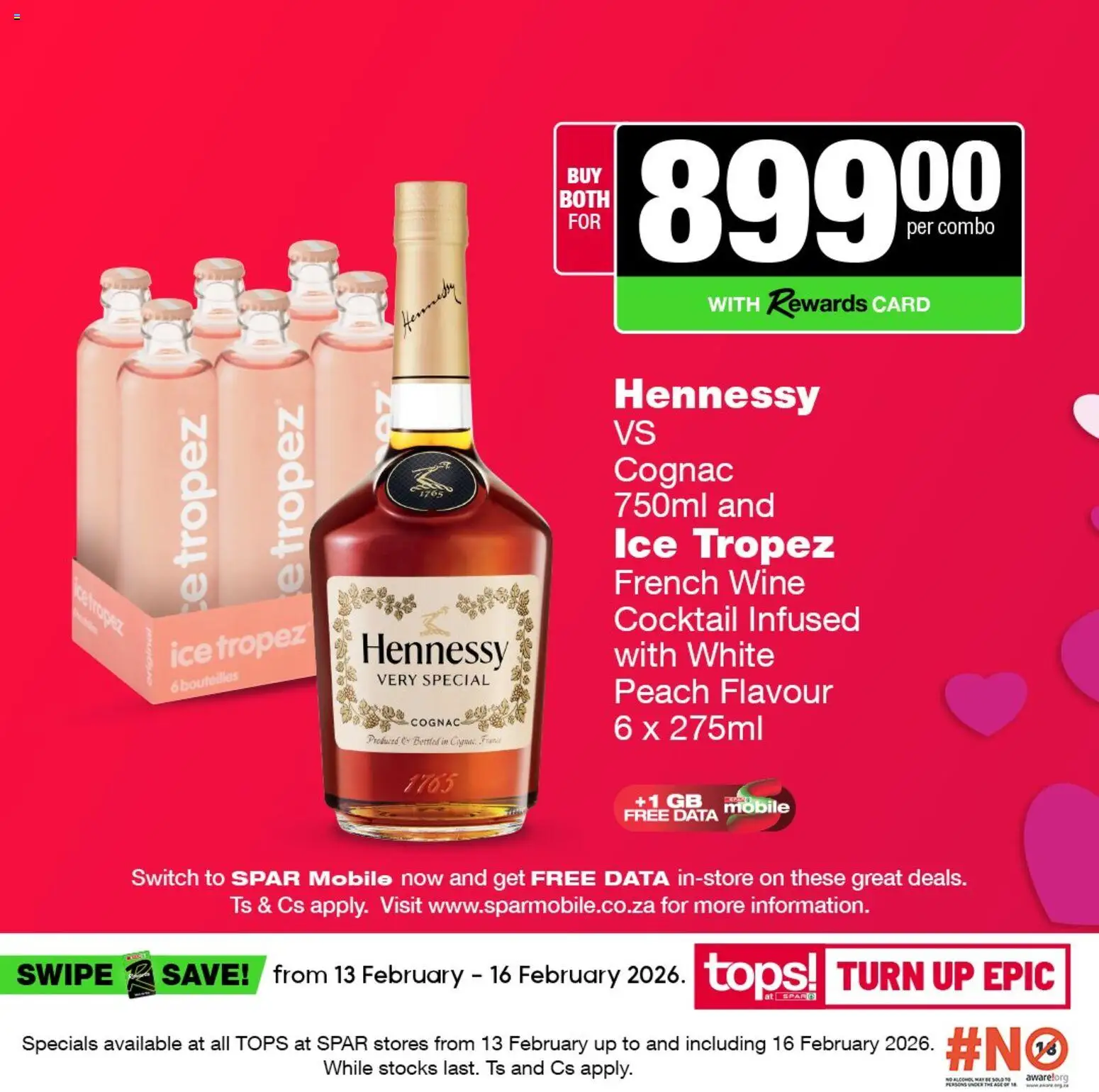 New Tops at Spar catalogue – valid from 13.02.2026 | Page: 6 | Products: Data, Wine, Switch, Peach