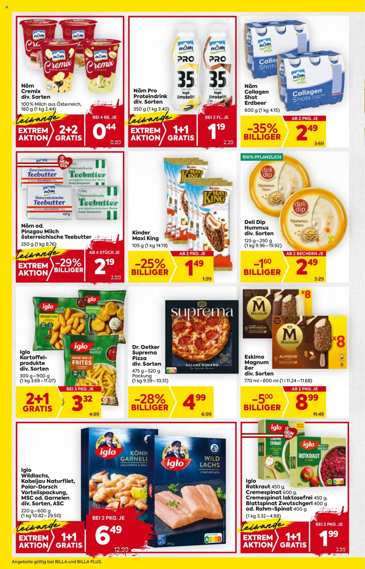 Billa Flugblatt gültig ab 02.10.2025 | Seite: 8 | Produkte: Milch, Pizza
