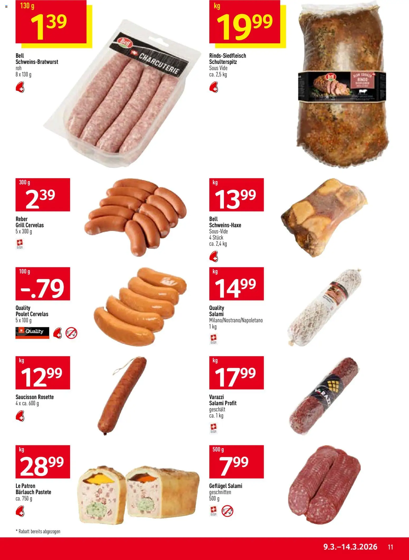Prodega aktionen – gültig ab 09.03.2026 | Seite: 11 | Produkte: Salami, Grill
