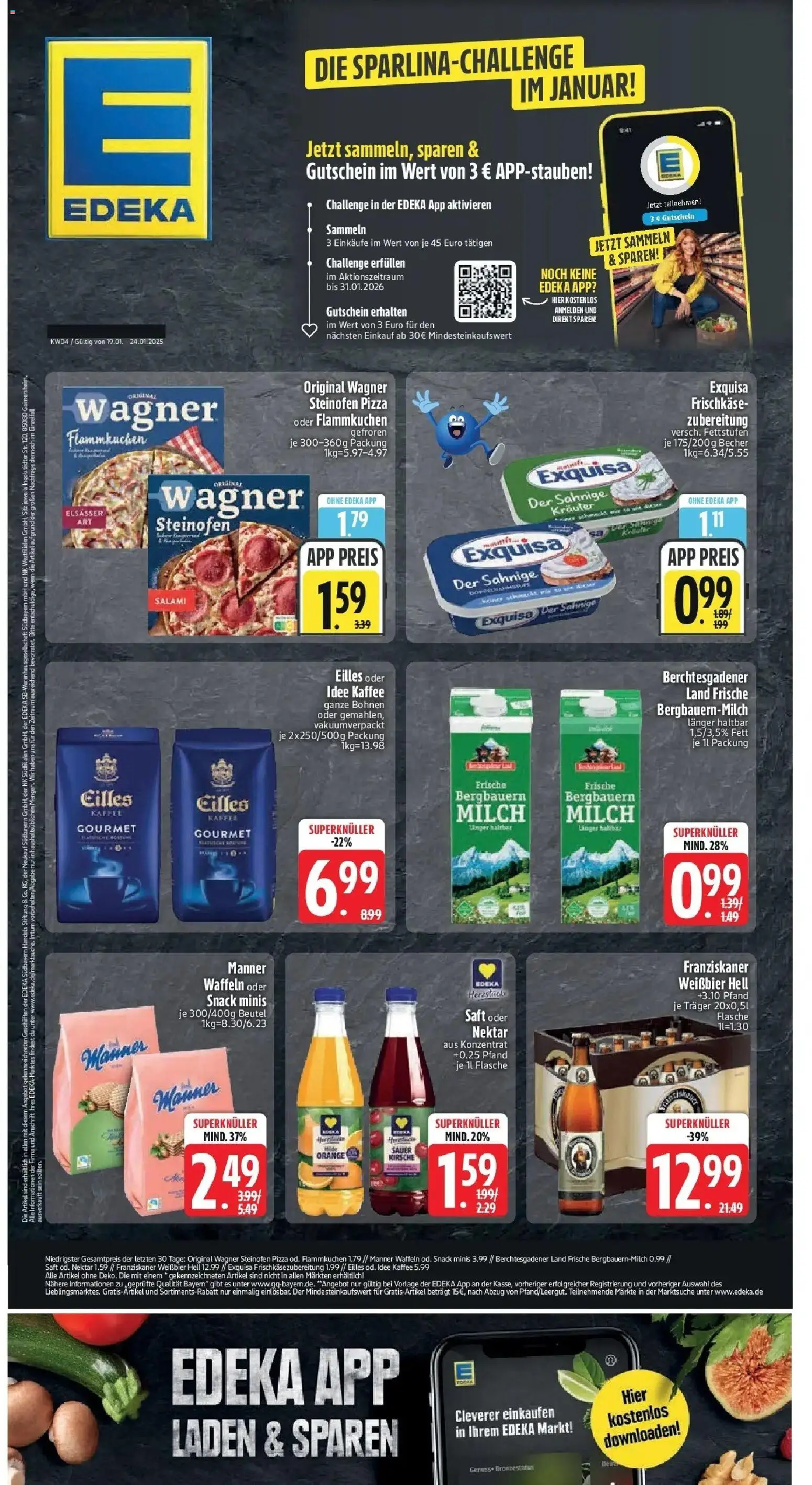 Edeka prospekt Altomünster	 – gültig ab 18.01.2026 | Seite: 1 | Produkte: Franziskaner, Idee kaffee, Salami, Pizza