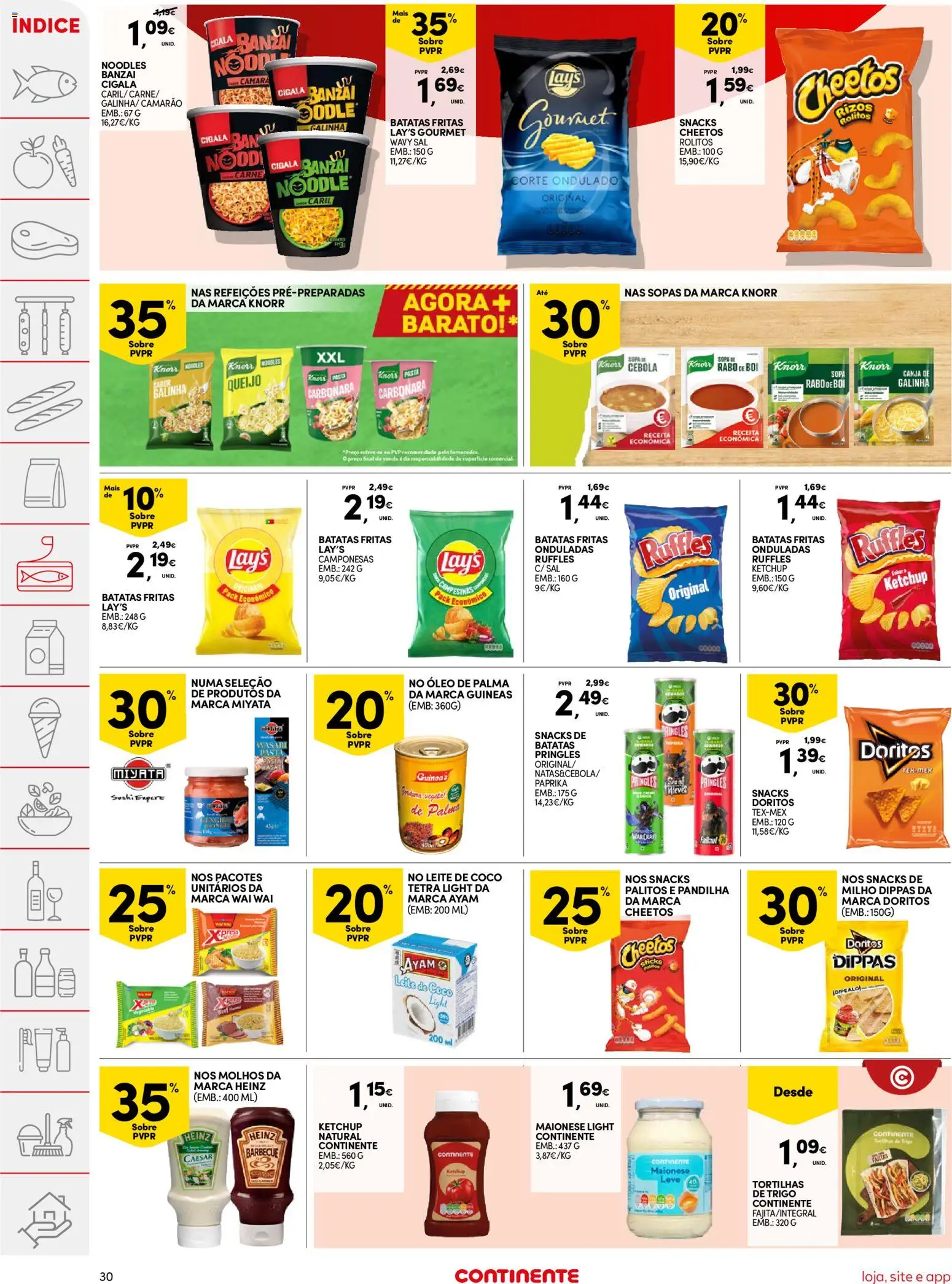 Continente folheto │ válido de 10.03.2026 | Página: 30 | Produtos: Camarão, Cebola, Ketchup, Milho