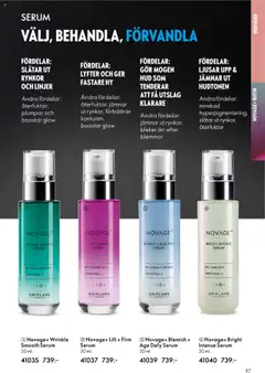 Novage+ Wrinkle Smooth Serum, Wrinkle Smooth Serum, 30 ml. Slätar ut rynkor och linjer. Andra fördelar: återfuktar, plumpar och boostar glow. - Förhandsvisning av reklamblad från butik Oriflame aktuell från 08.10.2025 | Sida: 97