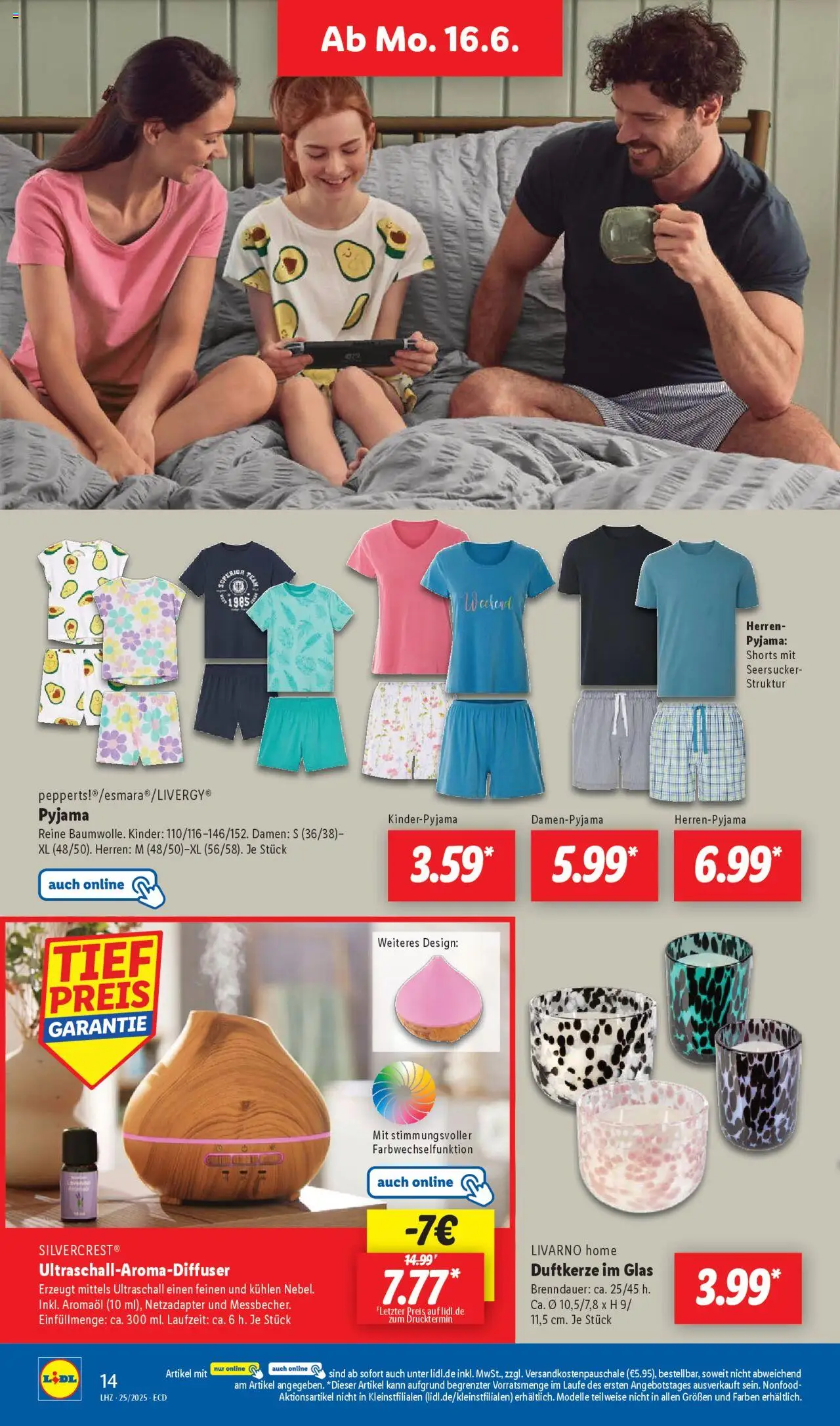 Lidl Prospekt 	 - gültig ab dem 16.06.2025 | Seite: 20 | Produkte: Pyjama