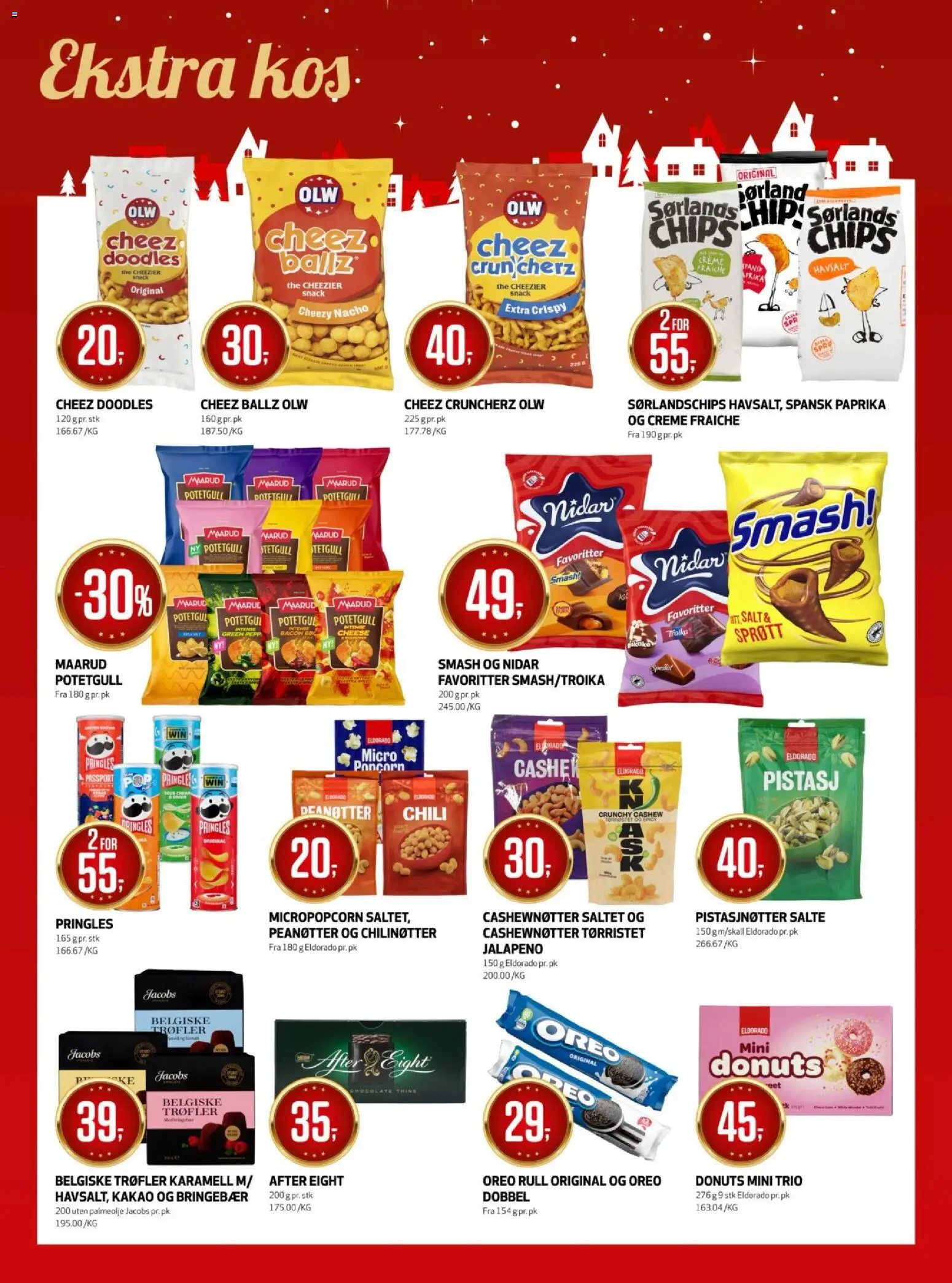 {H1} | Side: 18 | Produkter: Kit stație, Potetgull, Cashewnøtter, Бісквіт