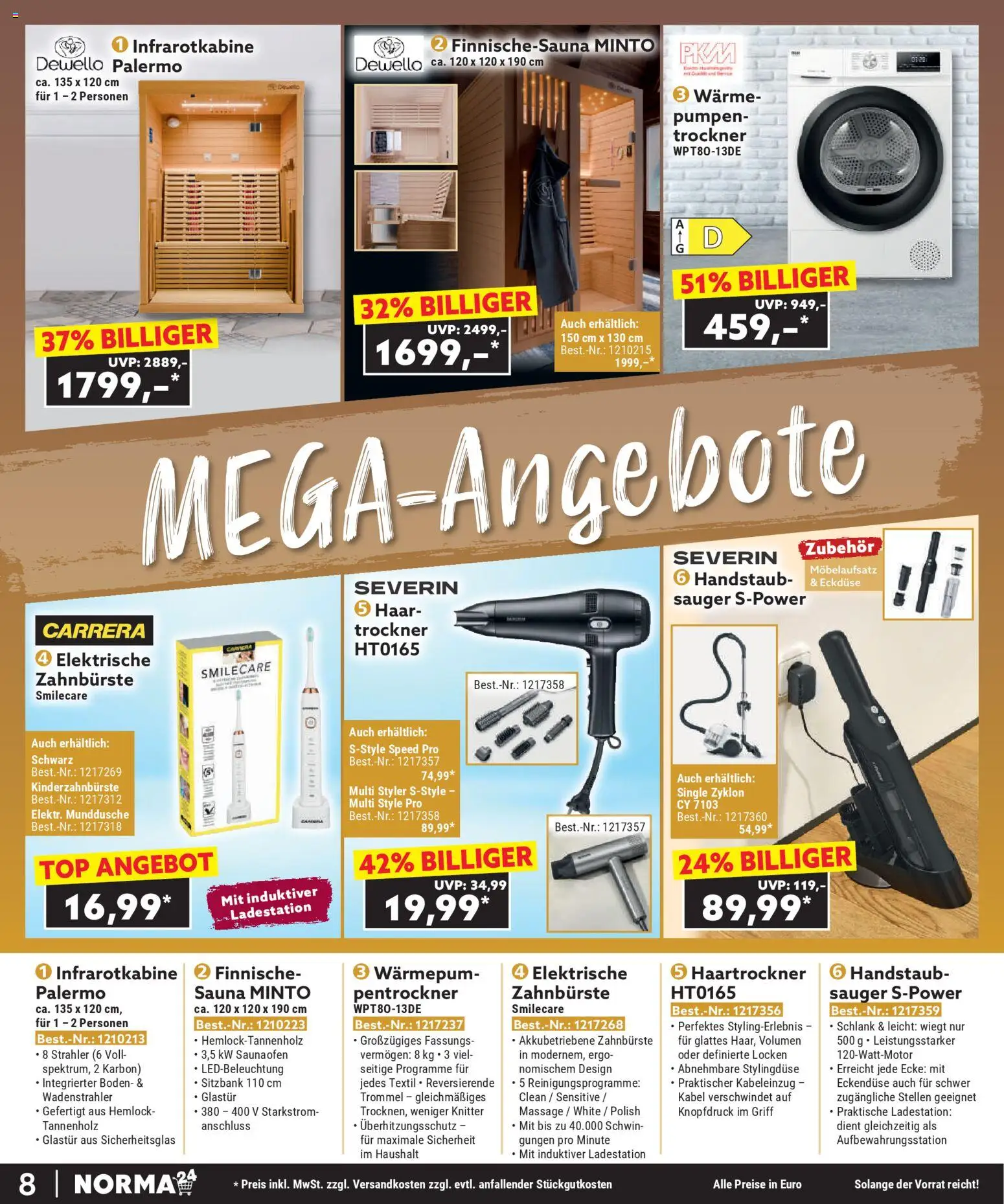 Norma Bestellmagazin Dezember 2025 – gültig ab 01.12.2025 | Seite: 8