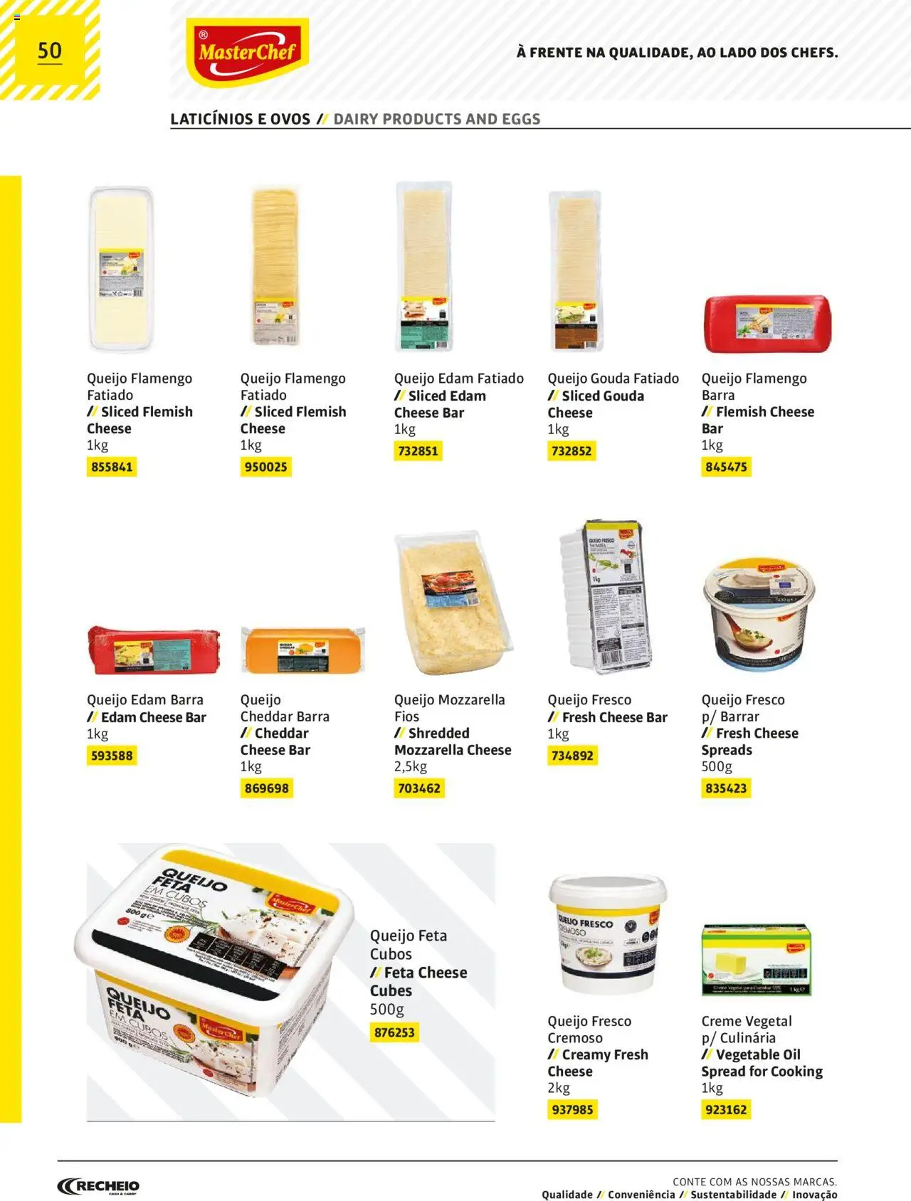 Recheio MasterChef │ válido de 22.03.2024 | Página: 50 | Produtos: Queijo, Ovos, Cheddar, Creme