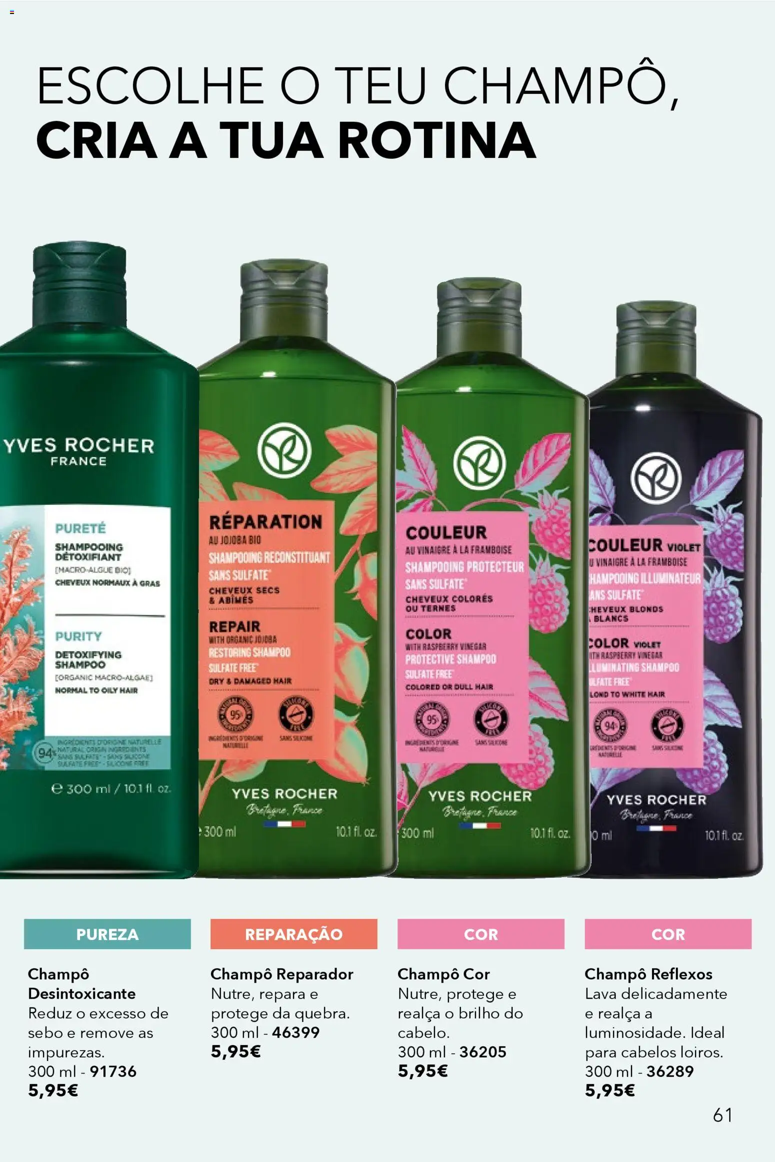 Yves Rocher catálogo 1 │ válido de 31.12.2025 | Página: 61 | Produtos: Shampoo
