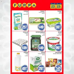 Furpa İndirim Bülteni - 25.06.2025 tarihinden itibaren geçerlidir | Sayfa: 3 | Ürünler: Krem, Süt, Peynir, Zeytin