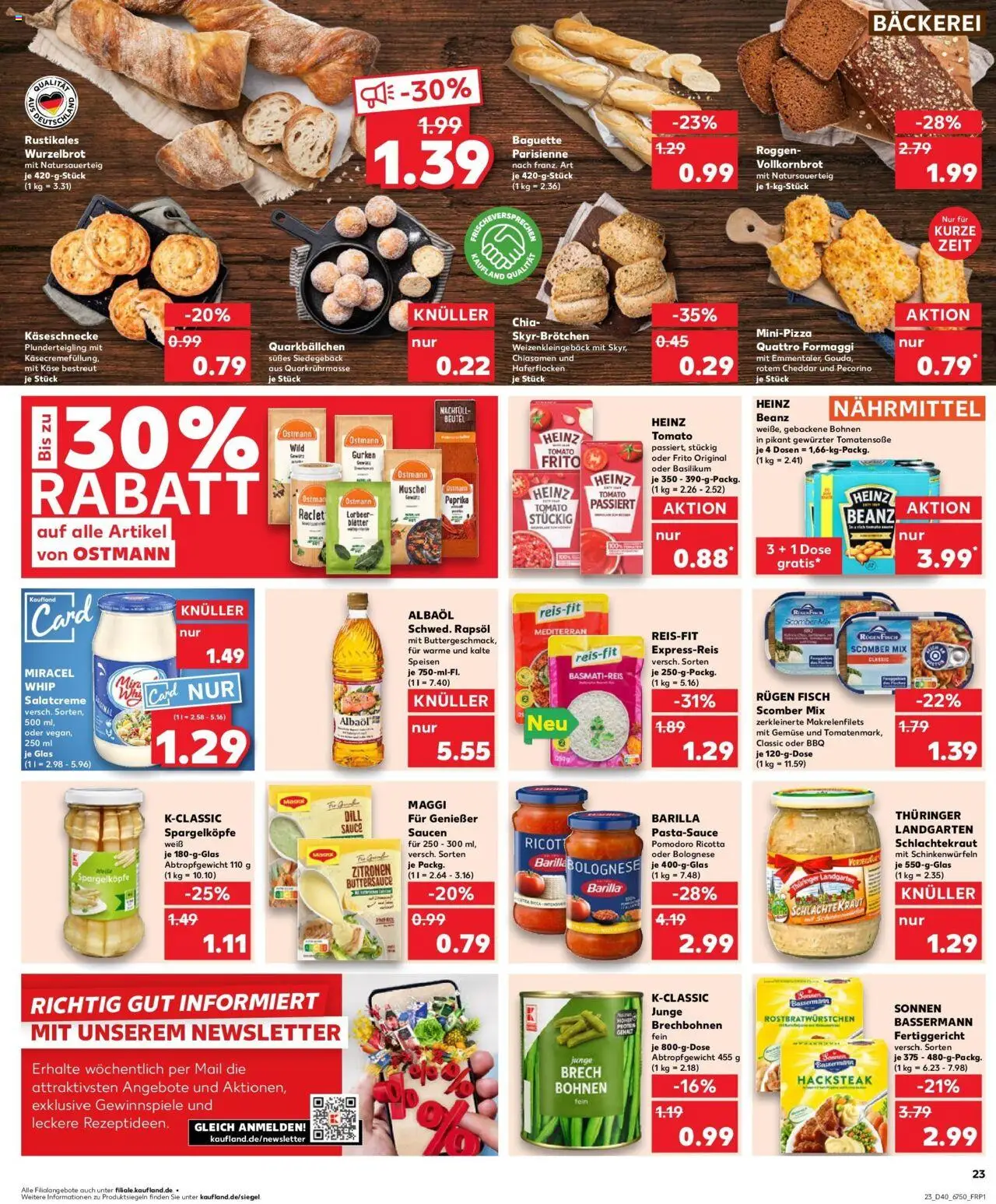 Kaufland prospekt Berlin	 – gültig ab 05.10.2025 | Seite: 23 | Produkte: Bäckerei, Dressing, Fisch, Paprika
