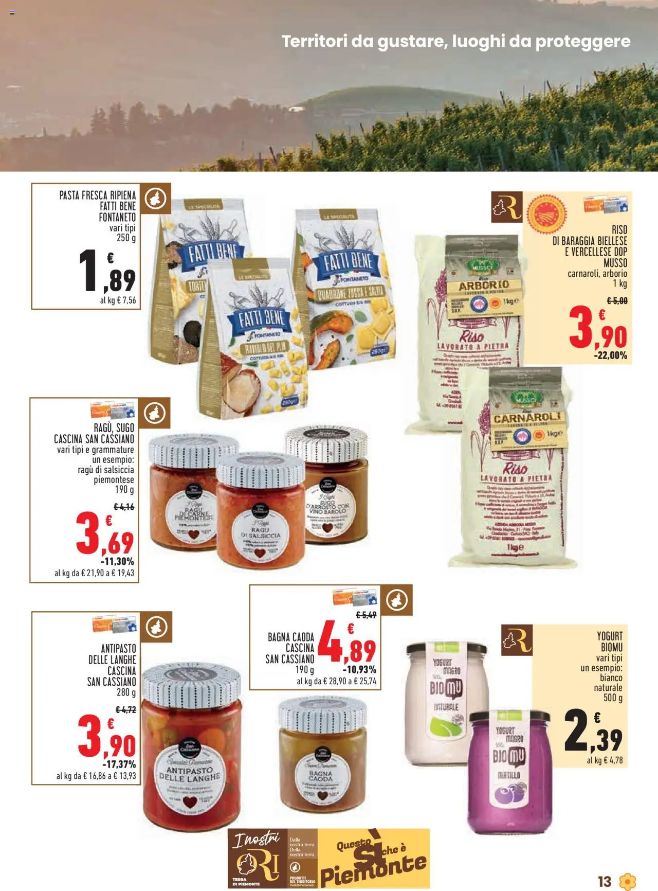 Volantino Conad del 09.10.2025 | Pagina: 13 | Prodotti: Yogurt, Riso, Pasta, Ragú