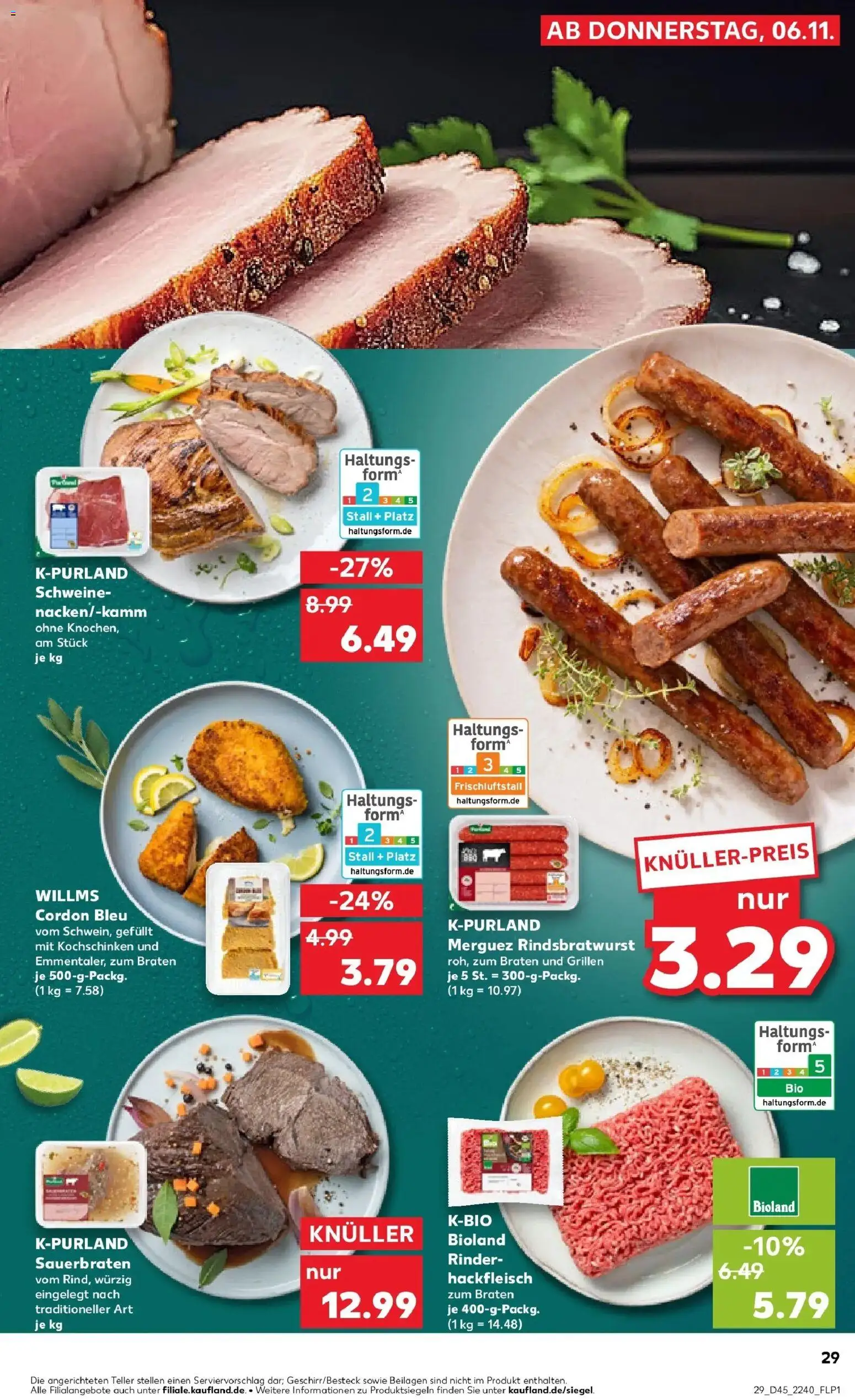 Kaufland prospekt Stuttgart	 – gültig ab 10.11.2025 | Seite: 29 | Produkte: Hackfleisch