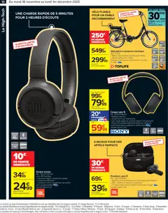 Carrefour - Prévisualisation de Carrefour Black Friday valide à partir de 18.11.2025 | Page: 12 | Produits: Écouteurs, Microphone, Poids, Portable
