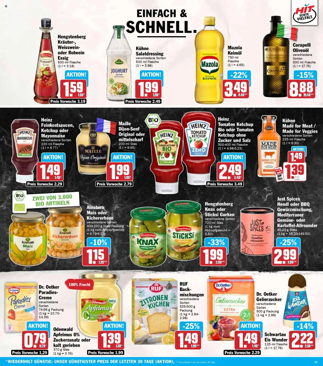 HIT - Bayern - gültig ab dem 11.08.2025 | Seite: 11 | Produkte: Joghurt, Mayonnaise, Zucker, Kuchen