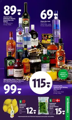 Absolut Vodka, Ballantine's Whisky, Bacardi Rom eller Baileys, 70 cl. Literpris 127,14. Frit valg. 1 flaske. gyldig fra 27.12.2025 | Side: 17
