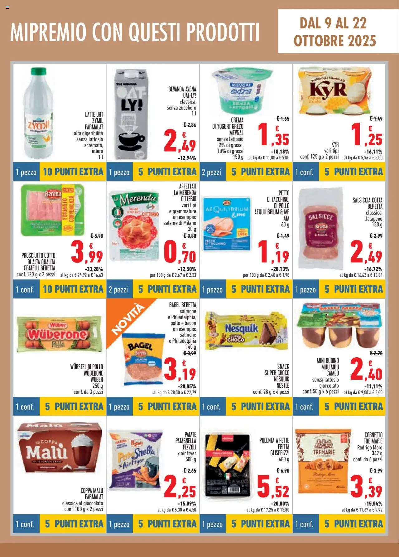 Volantino Conad del 09.10.2025 | Pagina: 5 | Prodotti: Pollo, Latte, The, Croissant