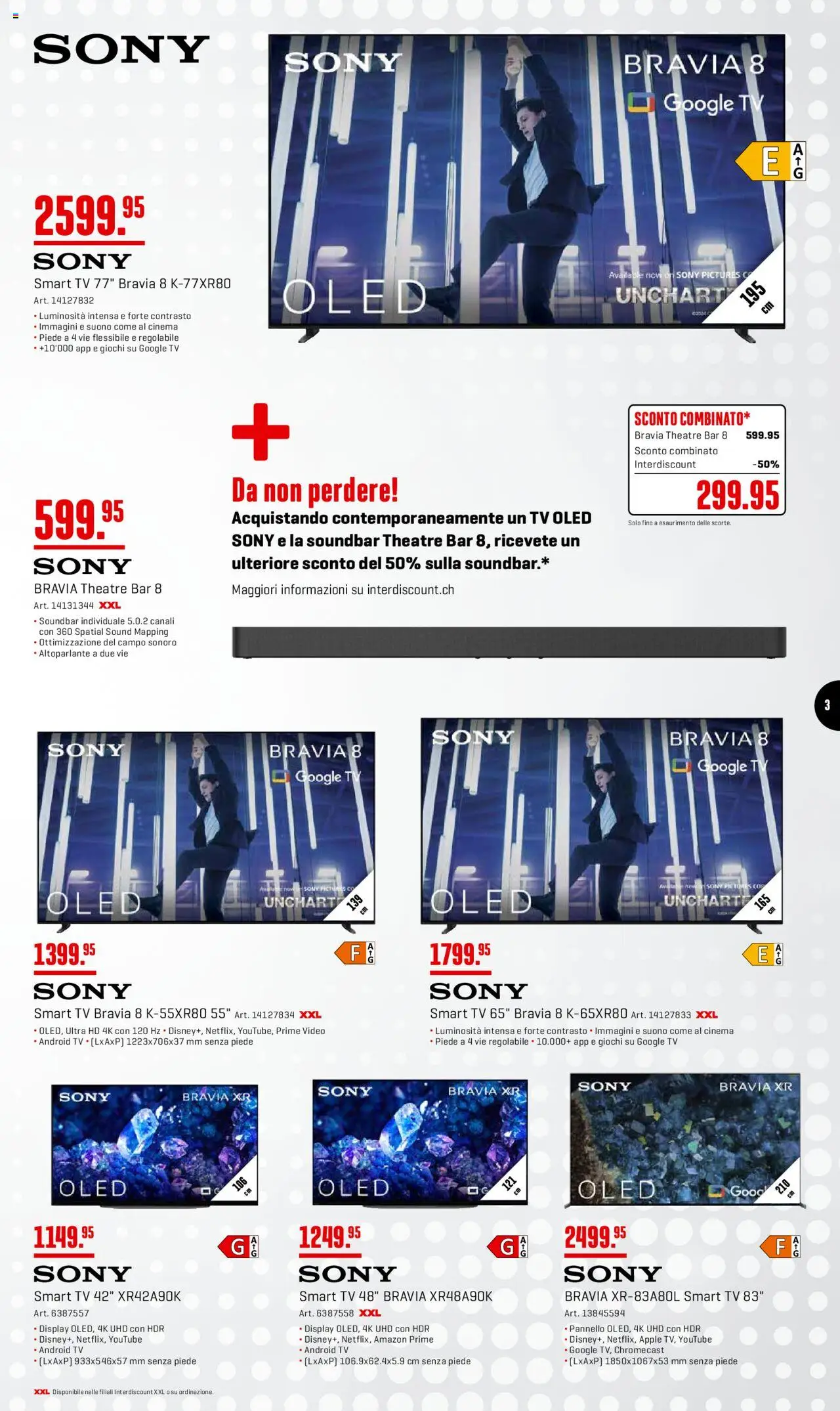 Interdiscount Aktionen Brand Love IT – gültig ab 08.09.2025 | Seite: 3 | Produkte: Soundbar, TV, Apple, Sony