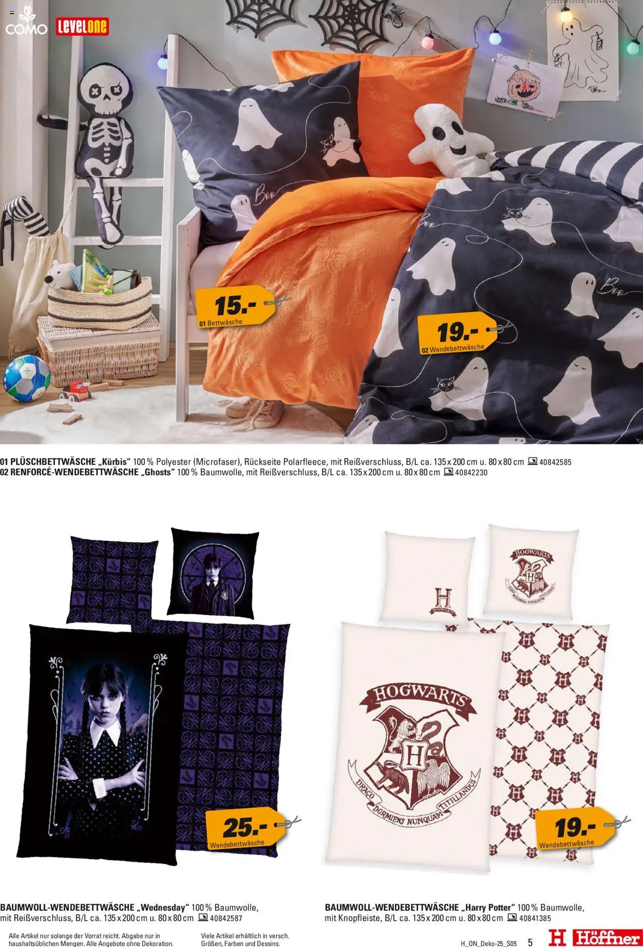 Höffner Prospekt 	 – gültig ab 01.10.2025 | Seite: 5 | Produkte: Bettwäsche