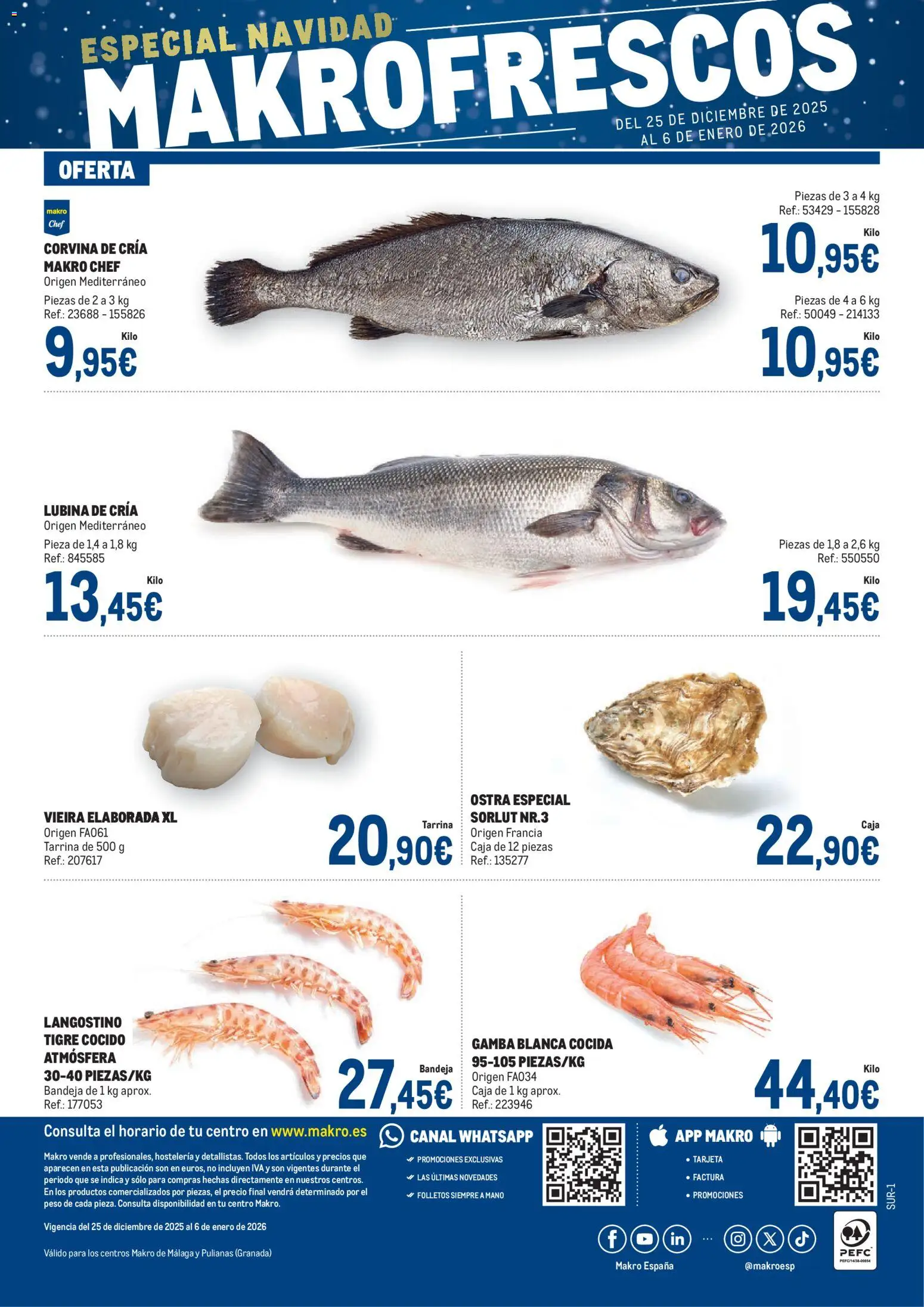Makro - Fresco Andalucía │ válido desde el 25.12.2025 | Página: 4 | Productos: Peso, Bandeja, Caja, Gamba