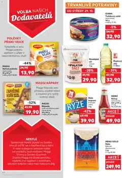 Náhled letáku GIANA Tuňákový salát, různé druhy 185 g od 29.10.2025 | Strana: 42
