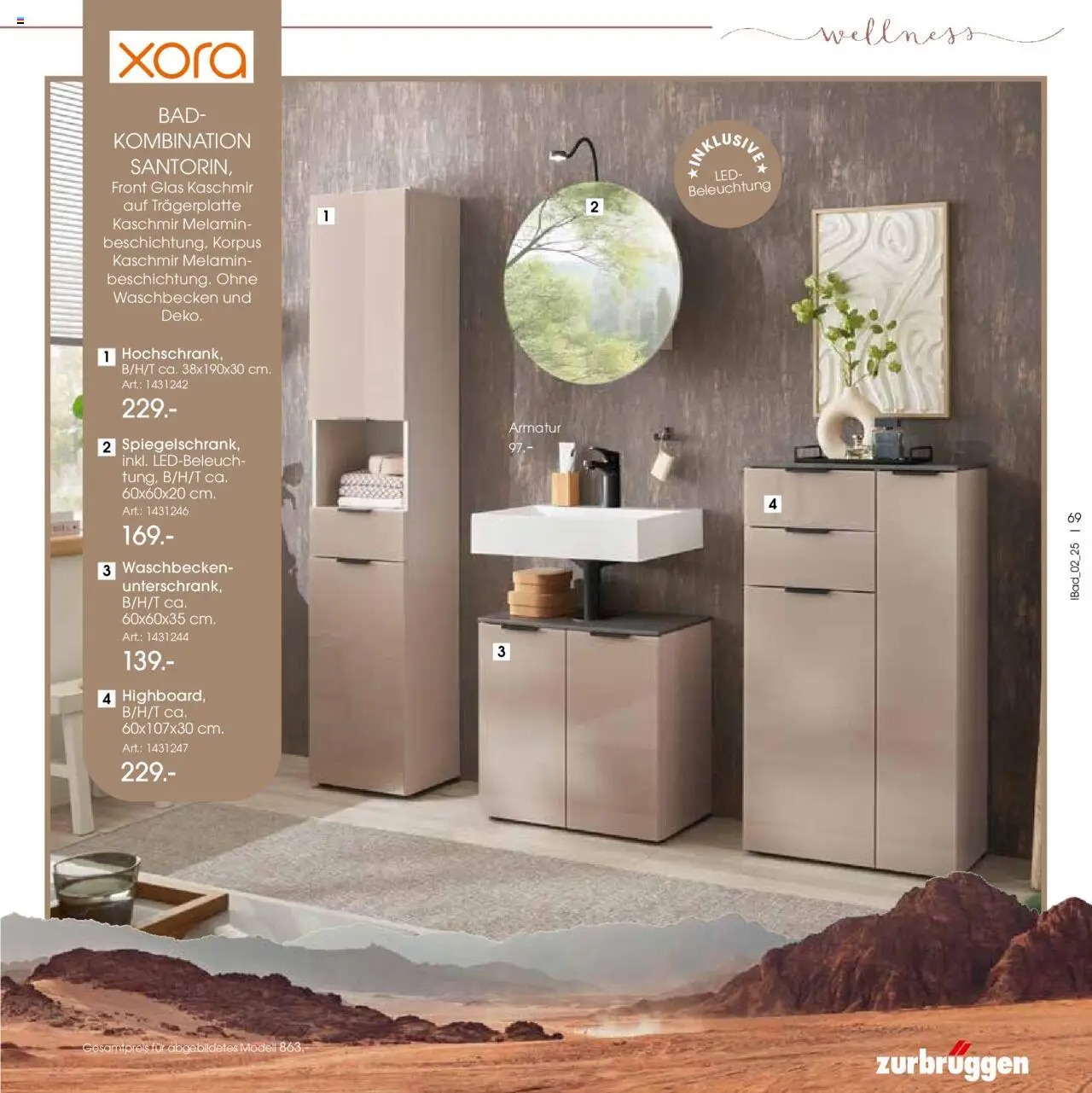 Zurbrüggen - Bad Spezial – gültig ab 11.06.2025 | Seite: 69 | Produkte: Waschbecken, Bad, Armatur