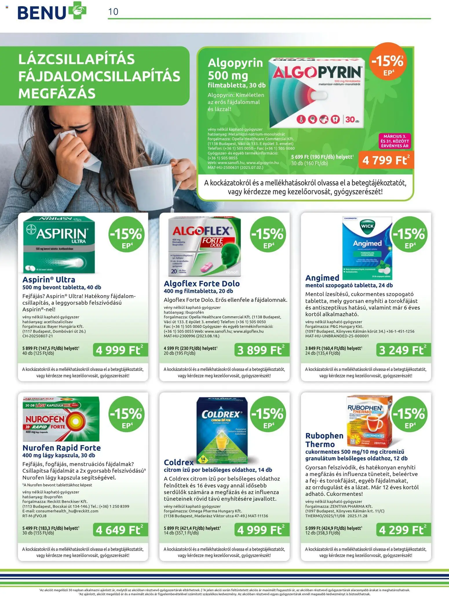 BENU Gyógyszertárak akciós ujság - amely érvényes a következő dátumtól: 01.03.2026 | Oldal: 10 | Termékek: Citrom