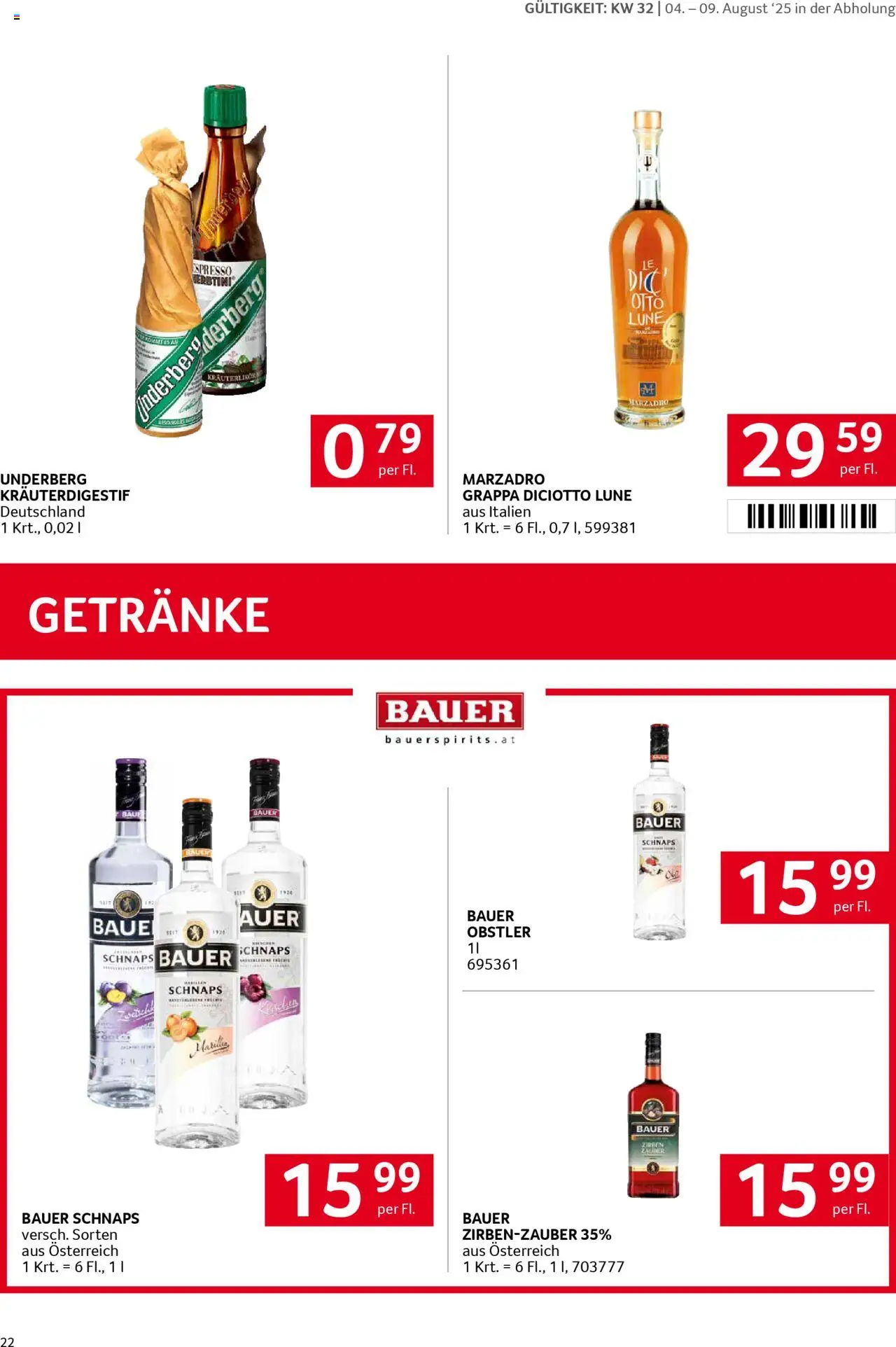 Transgourmet Flugblatt gültig ab 03.08.2025 | Seite: 20