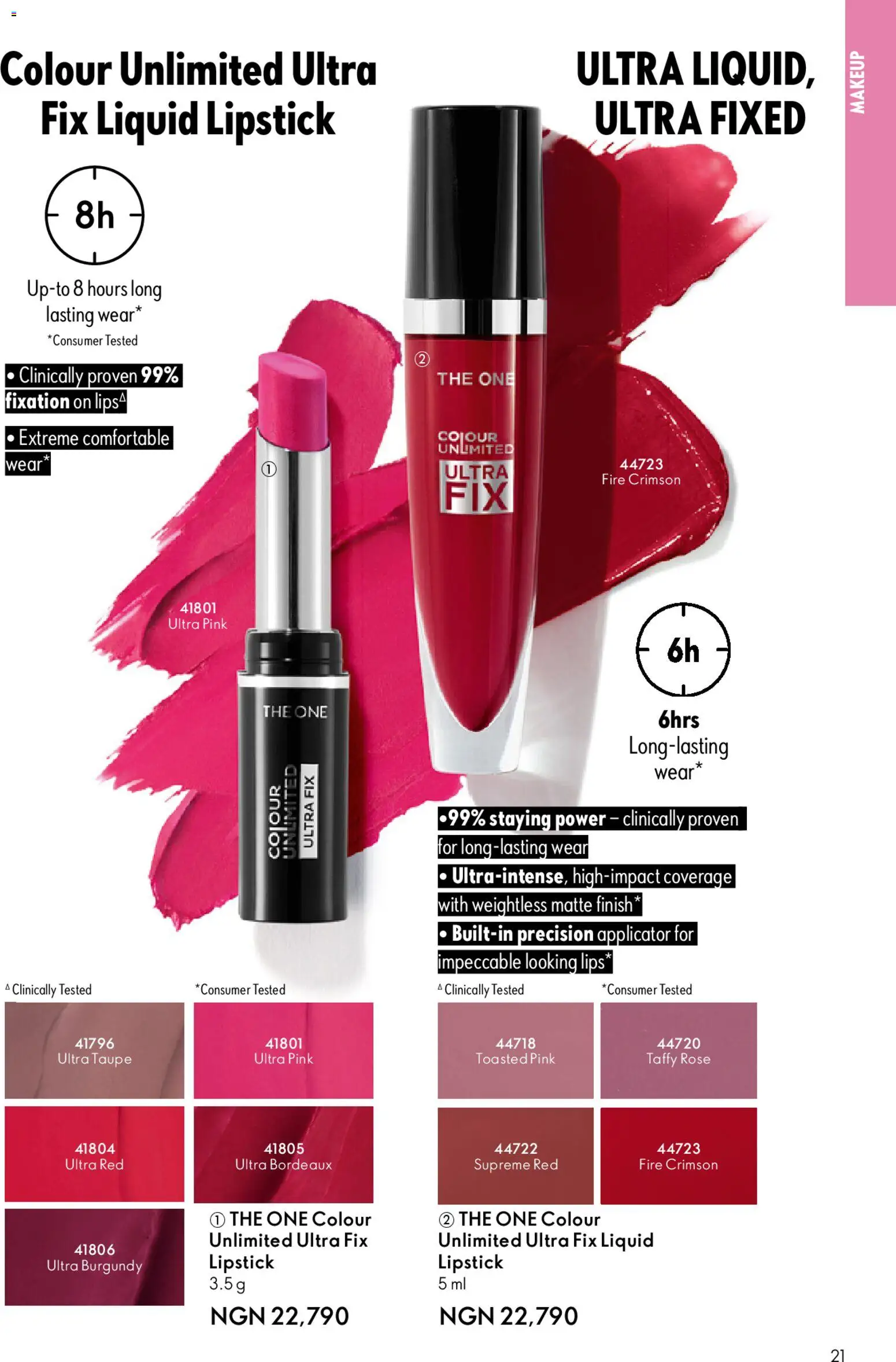 Oriflame Catalogue 2/2026 valid from 01.04.2026 | Page: 21 | Products: Lipstick