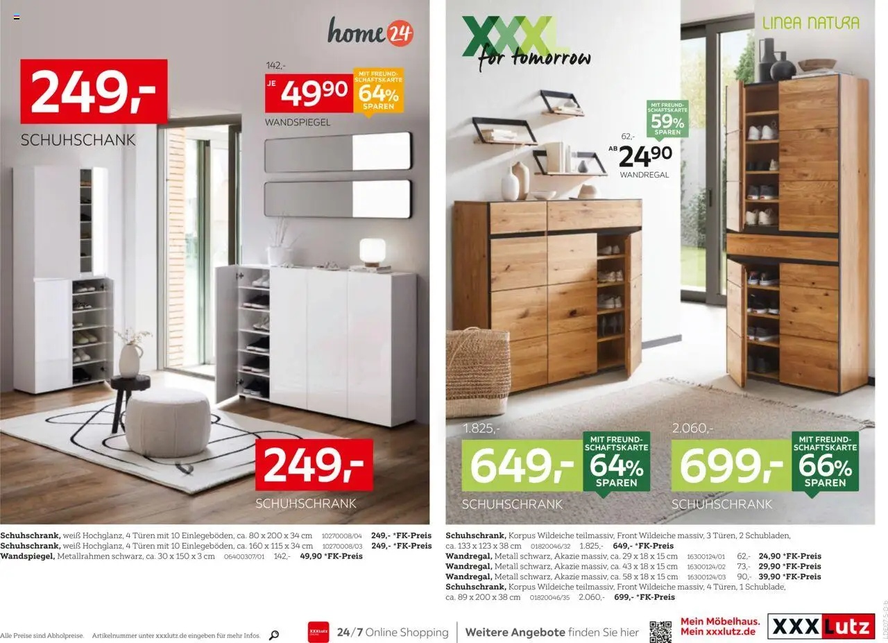 XXXL Lutz Nr. 1 beim Preis - gültig ab dem 04.08.2025 | Seite: 21 | Produkte: Wandregal, Wandspiegel