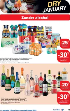 Carrefour folder week 4 - Voorbeeld van een folder van Carrefour, geldig van 21.01.2026 | Pagina: 12 | Producten: Wijn, Bier, Alcohol