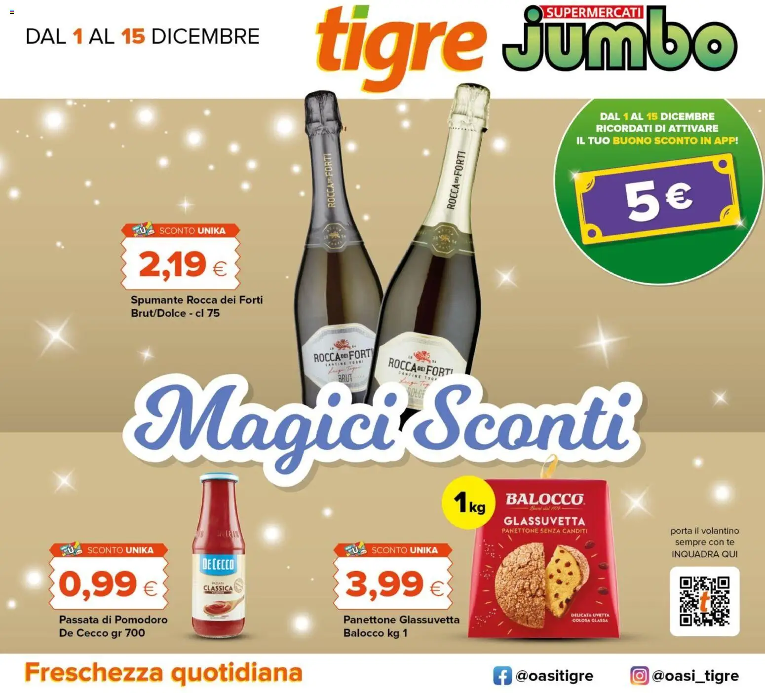 Volantino Tigre del 30.11.2025 | Pagina: 1 | Prodotti: Tè, Pomodoro, Panettone, Glassa
