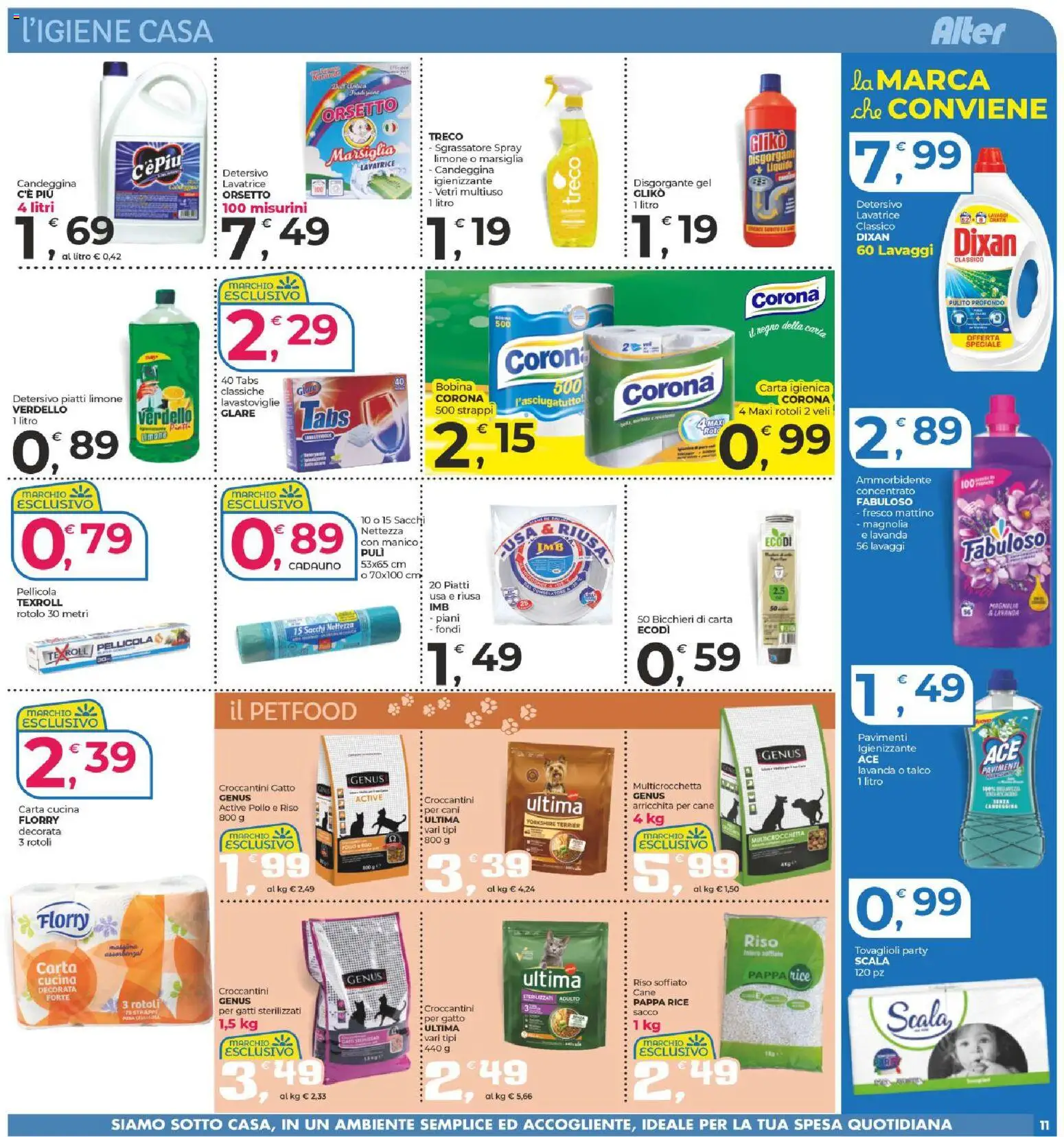 Volantino Alter Discount del 09.04.2026 | Pagina: 11 | Prodotti: Talco, Lavastoviglie, Pellicola, Lavanda