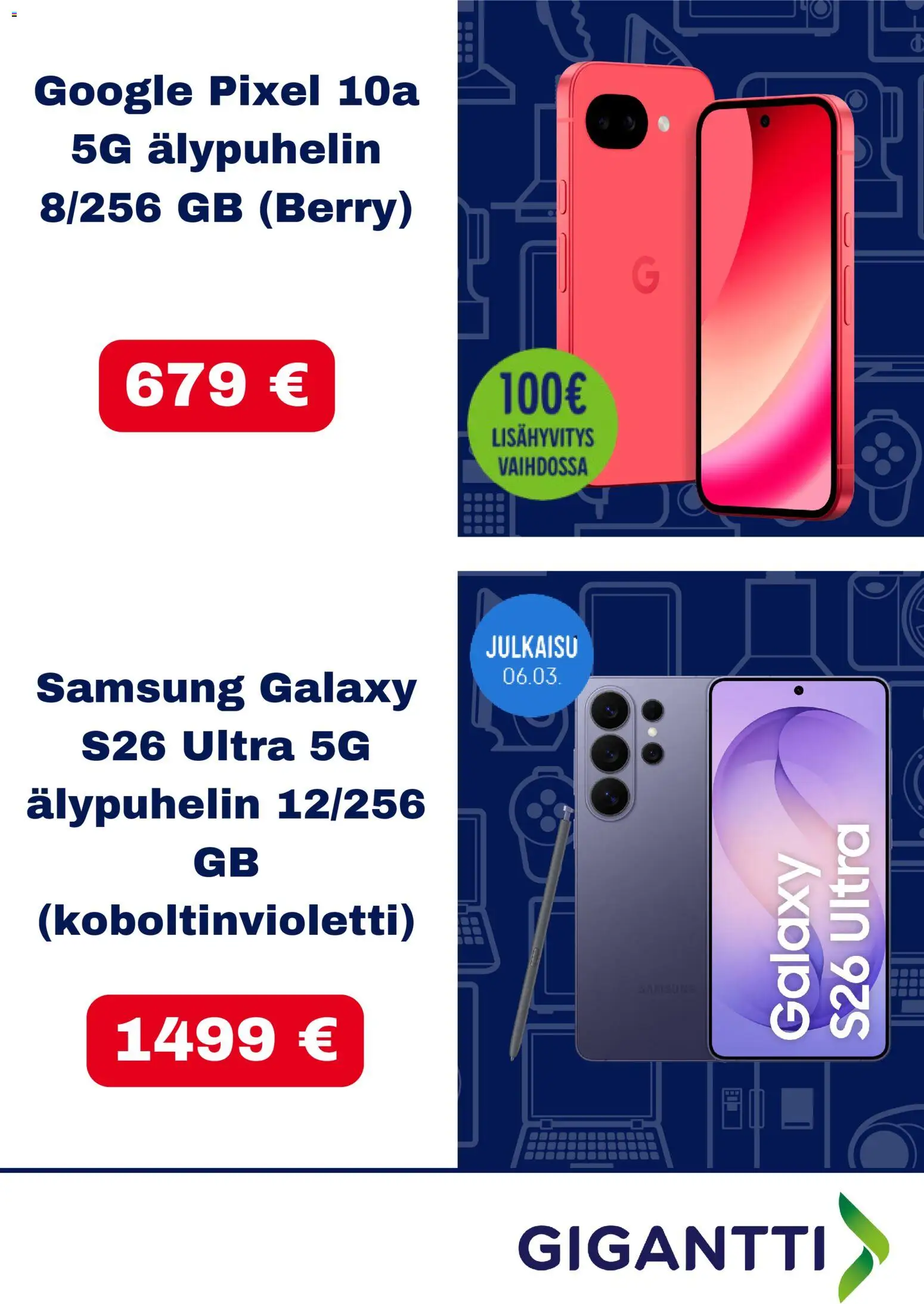 Gigantti tarjoukset – voimassa 26.02.2026 alkaen | Sivu: 2 | Tuotteet: Älypuhelin