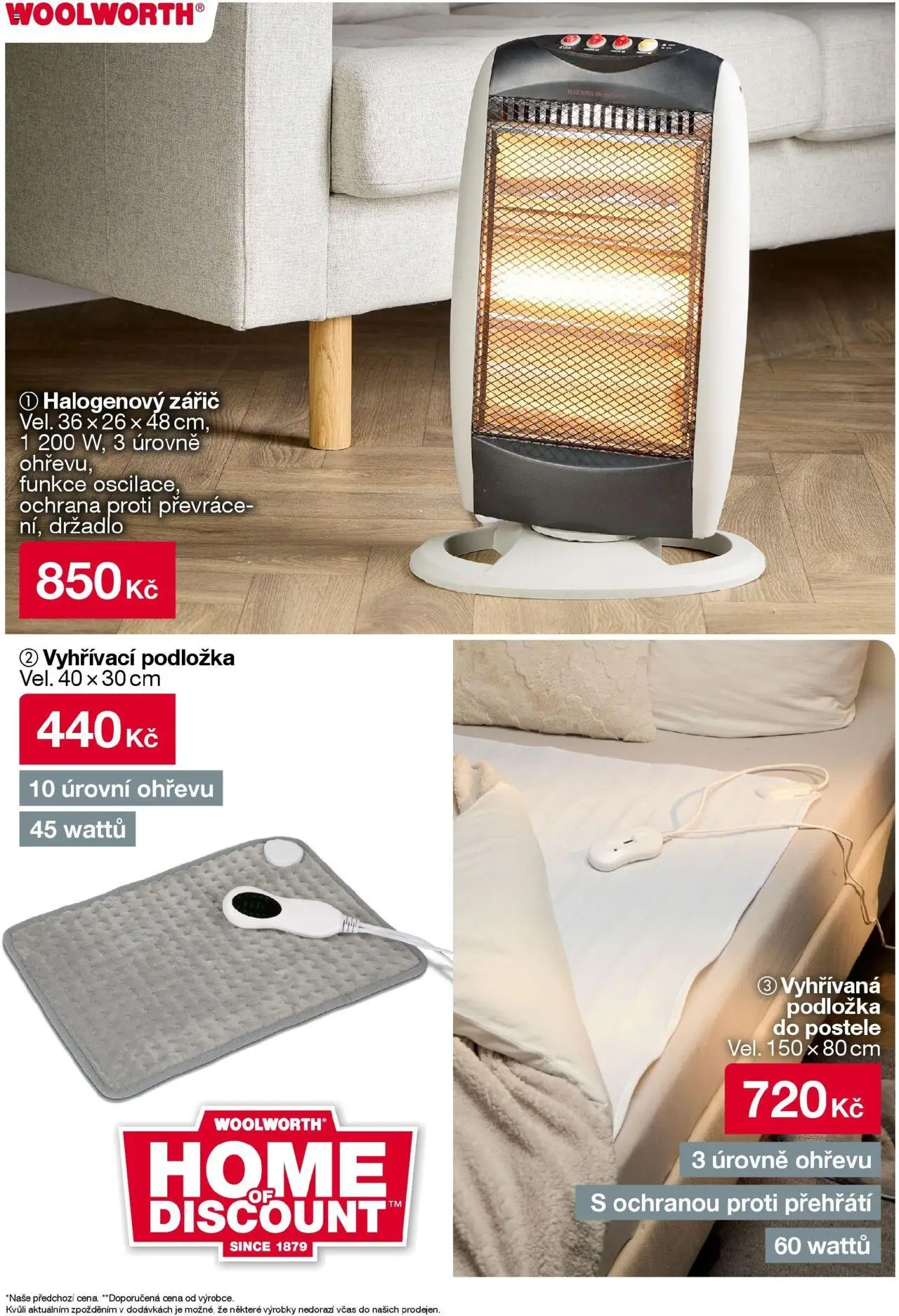Woolworth leták od 03.10.2025 - akční nabídka | Strana: 47 | Produkty: Postele, Vyhřívaná podložka