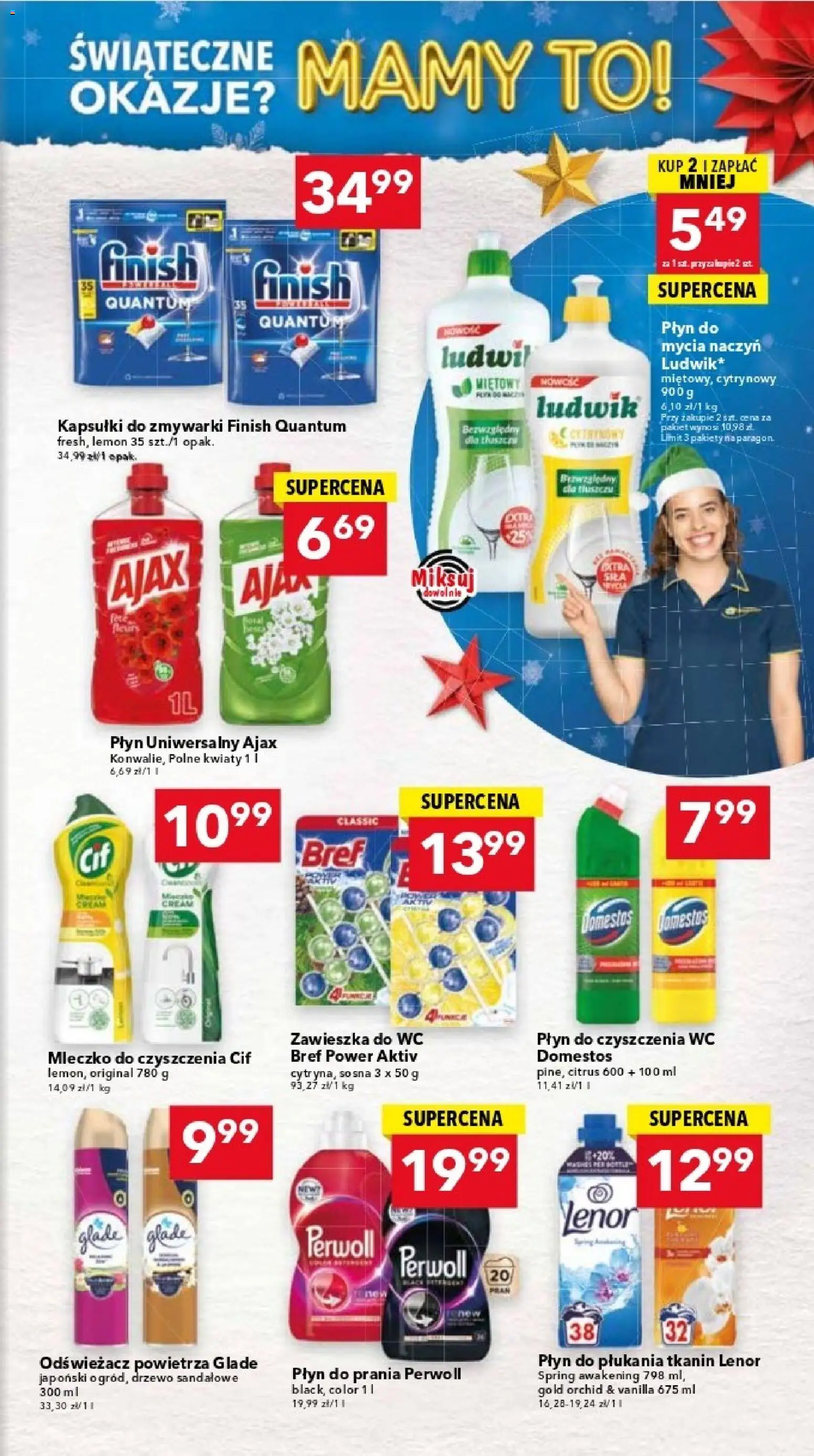 Lewiatan gazetka - Warszawa od 04.12.2025 | Strona: 15 | Produkty: Płyn do prania Perwoll, Domestos, Kwiaty, Kapsułki do zmywarki