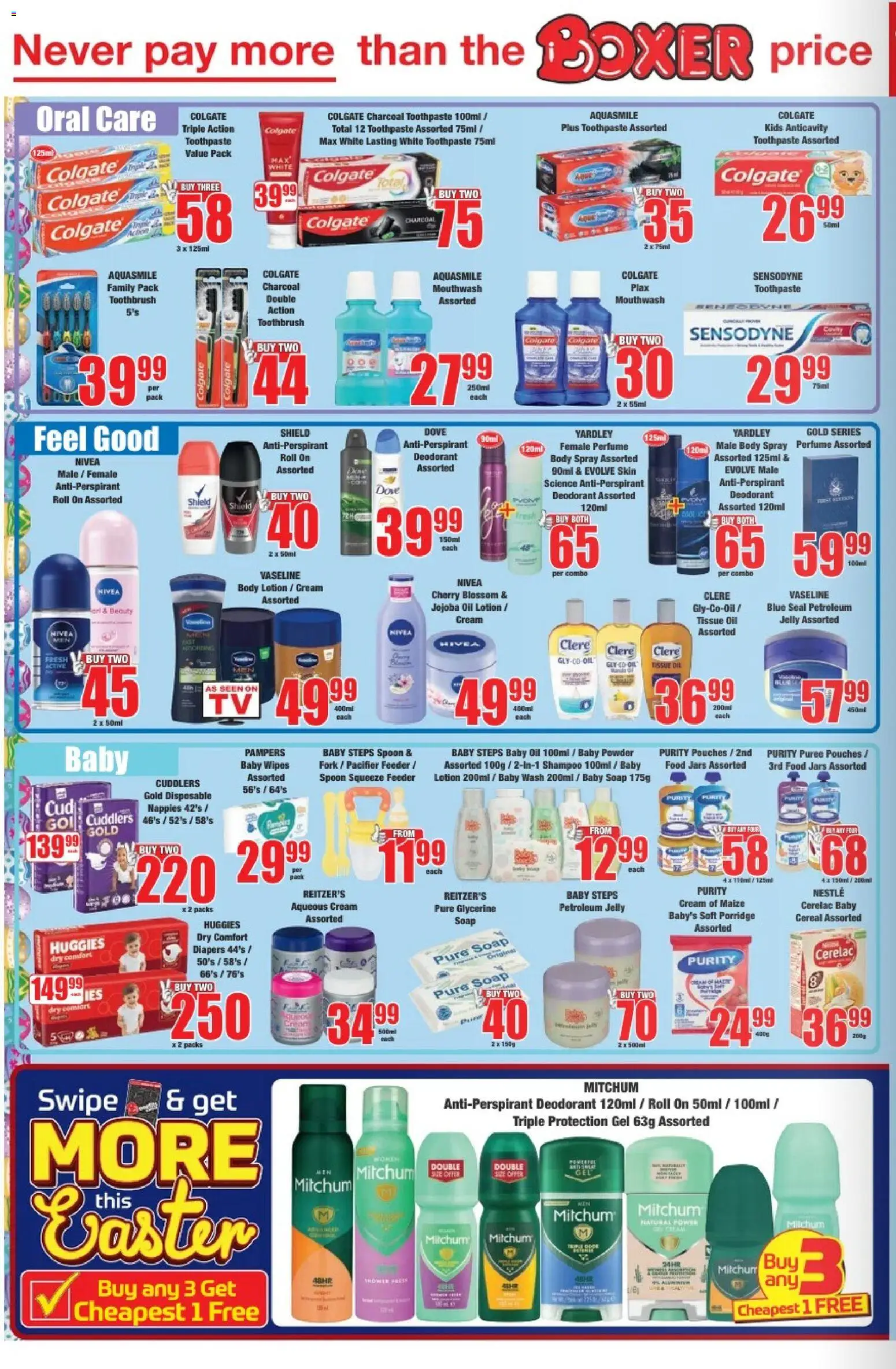 New Boxer catalogue – valid from 23.03.2026 | Page: 10 | Products: Powder, Cream, Baby food, Petroleum jelly