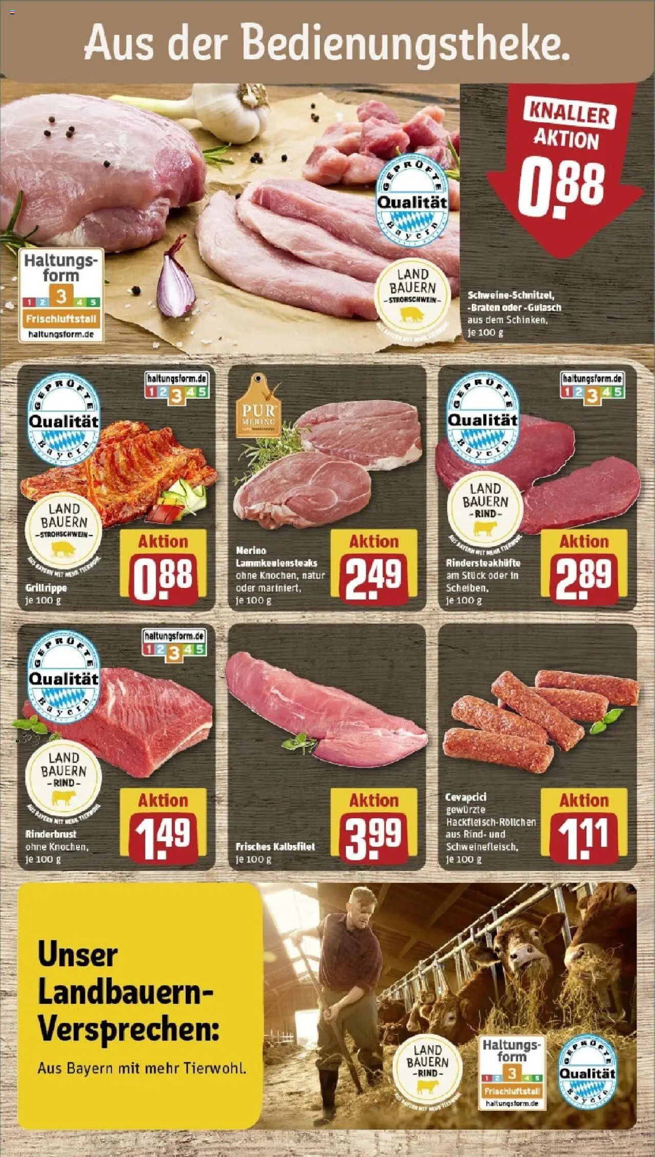 Rewe prospekt Massbach	 - gültig ab dem 08.06.2025 | Seite: 10 | Produkte: Cevapcici, Gulasch, Schweinefleisch, Steak