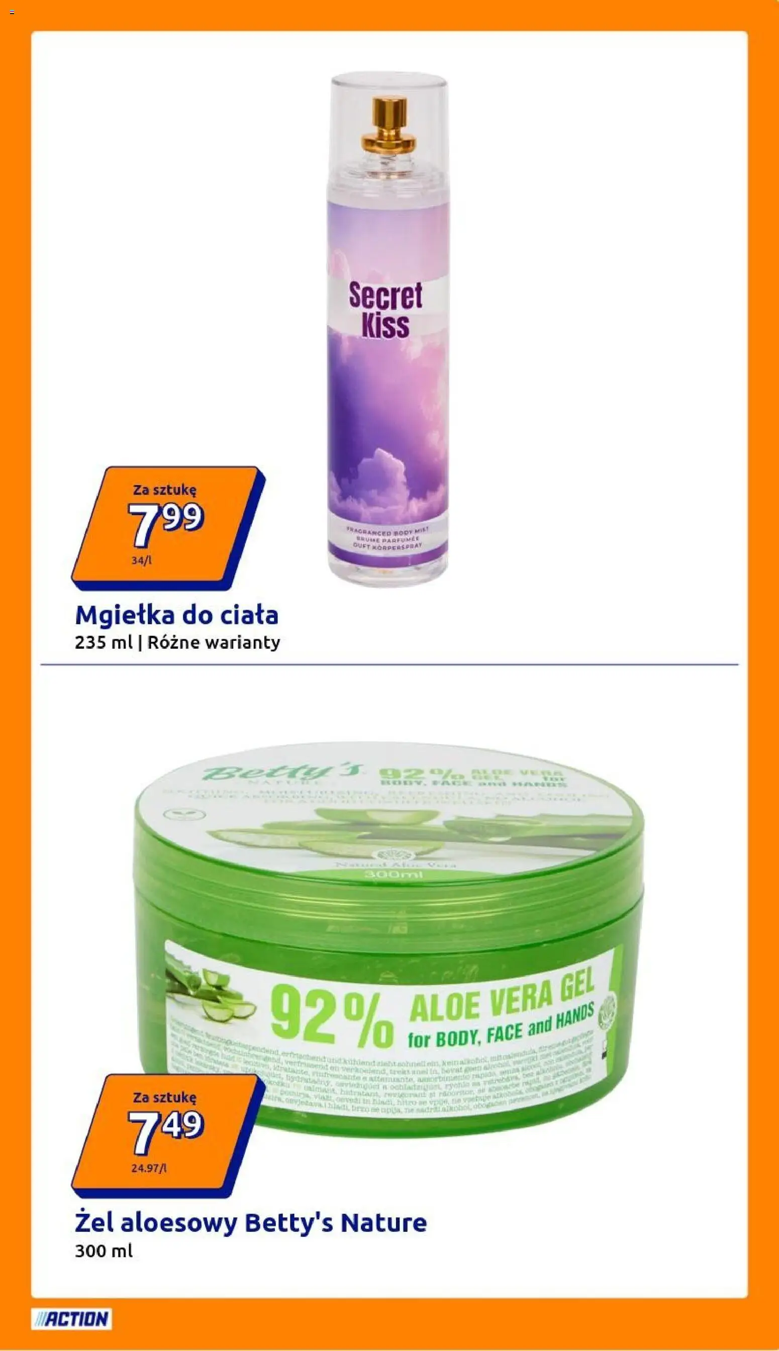 Action gazetka od 11.03.2026 | Strona: 15 | Produkty: Żel aloesowy, Body