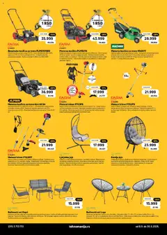 Tehnomanija katalog - važi od 08.09.2025 | Strana: 14 | Proizvode: Sto, Kosilica, Ljuljaška, Trimer