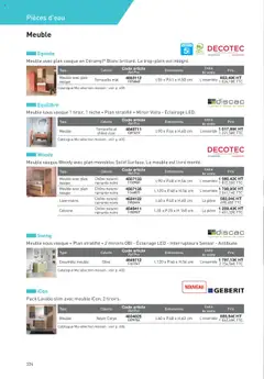 Point.P - Prévisualisation de Point.P catalogue Revêtements Habitat et tertiaire 2025 valide à partir de 11.07.2025 | Page: 334 | Produits: Olive, Lavabo, Miroir, Livre