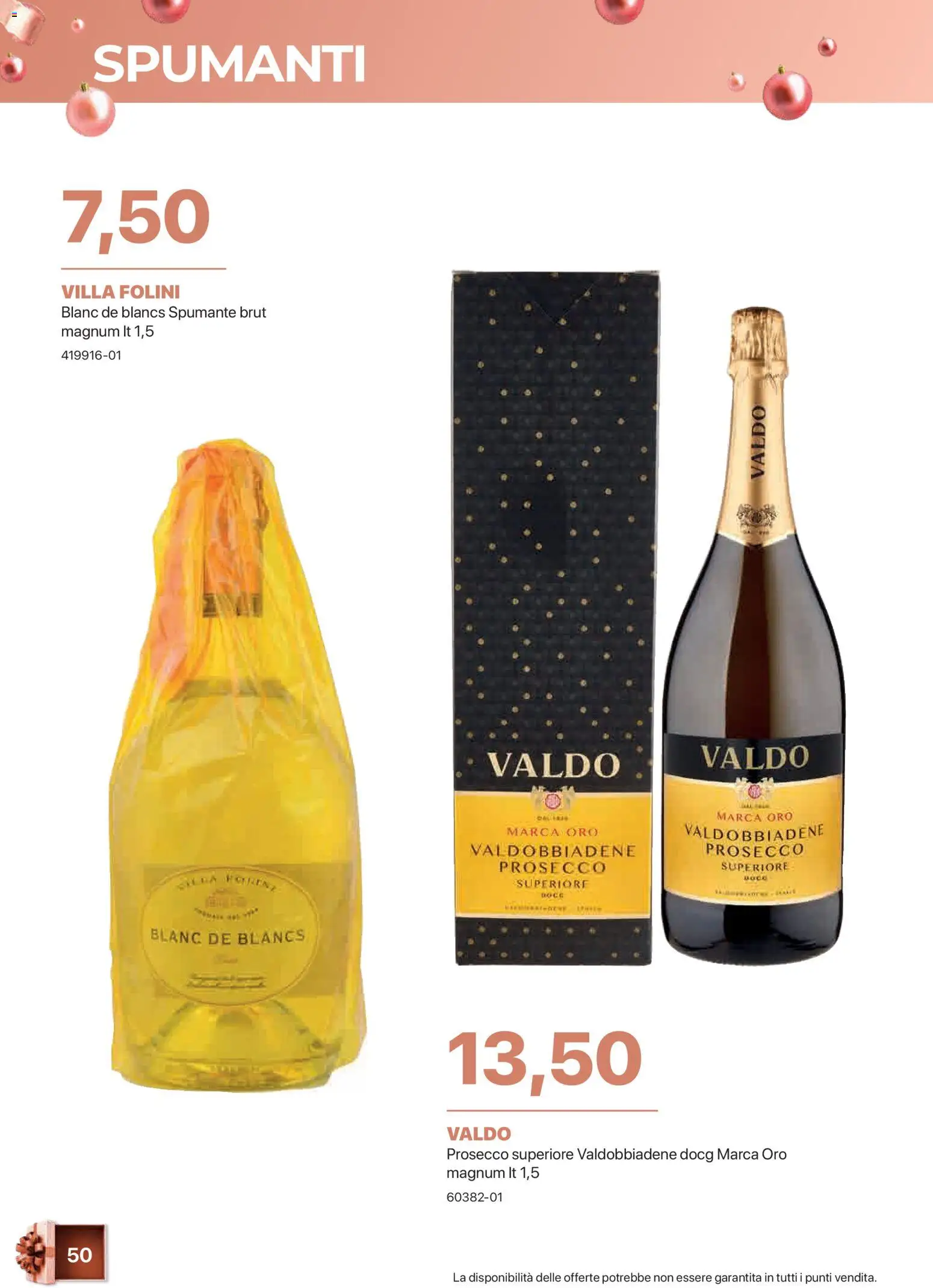 Volantino Sogegross del 05.11.2025 | Pagina: 50 | Prodotti: Prosecco, Spumante