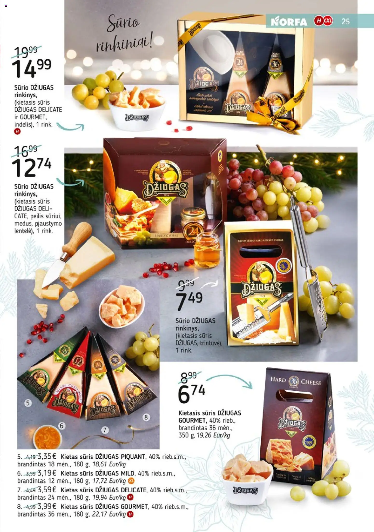 NORFA akcijos nuo 09.12.2025 | Puslapis: 25 | Prekių: Sūris