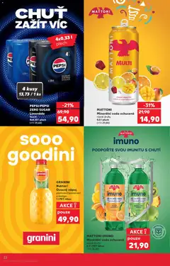 Náhled letáku GRANINI Nektar/Ovocný nápoj, pomeranč/pomeranč a mango 1 l PET láhev od 04.03.2026 | Strana: 22
