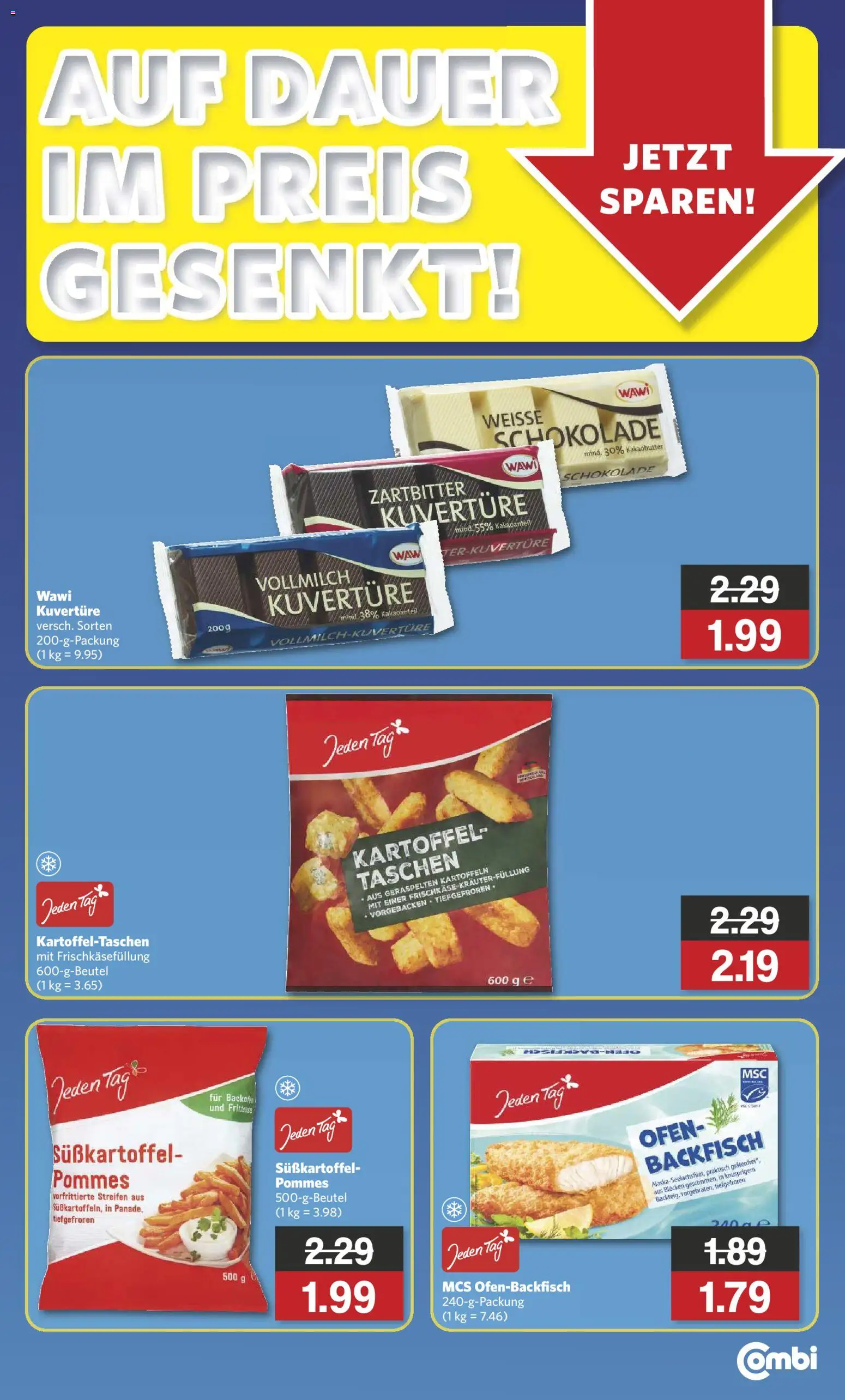Combi Auf Dauer im Preis Gesenkt – gültig ab 11.02.2026 | Seite: 3 | Produkte: Ofen, Pommes, Kartoffeln, Fritteuse