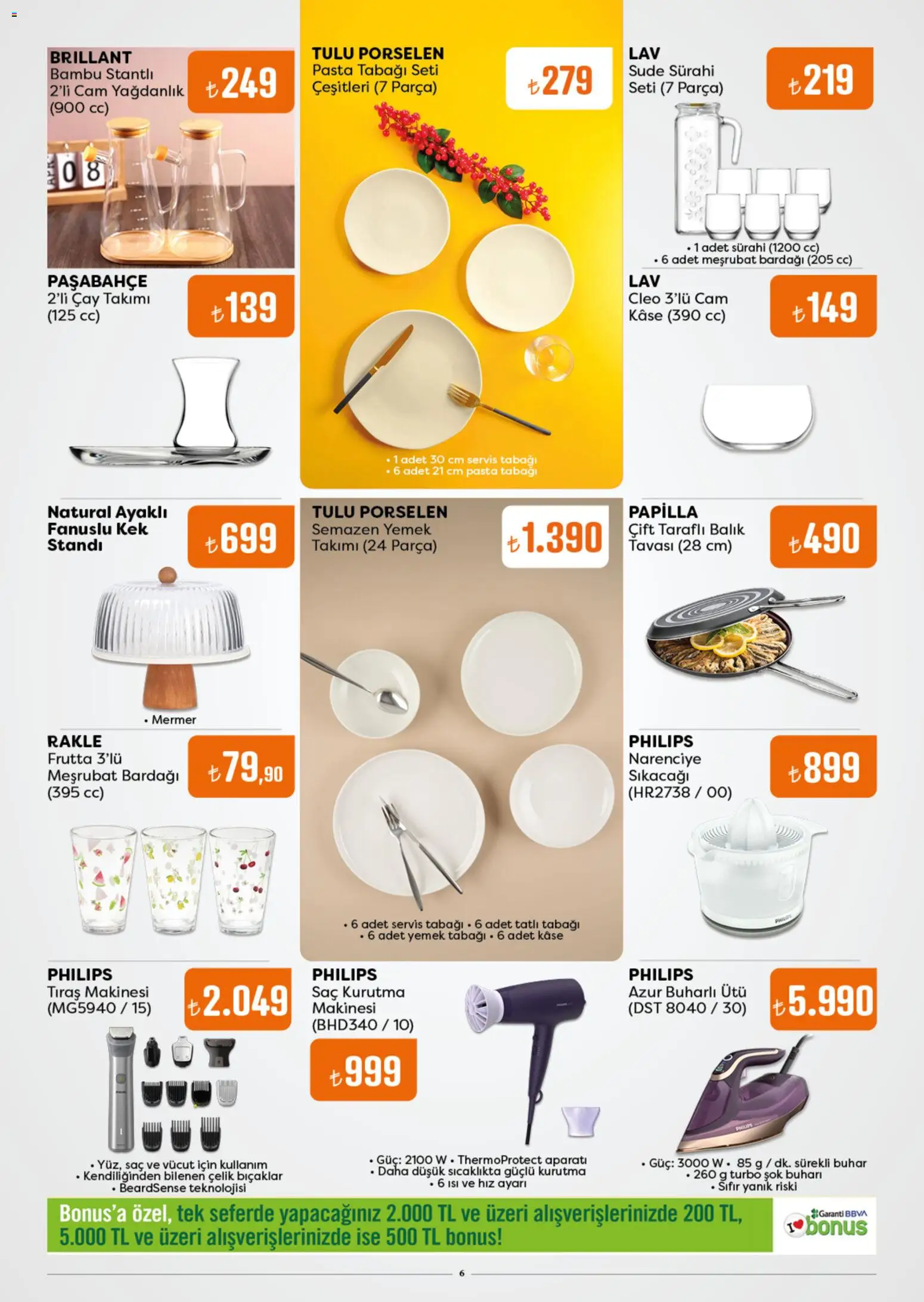 Özdilek Katalog - 22.10.2025 tarihinden itibaren geçerlidir | Sayfa: 6 | Ürünler: Balık, Çay, Ütü, Tıraş makinesi