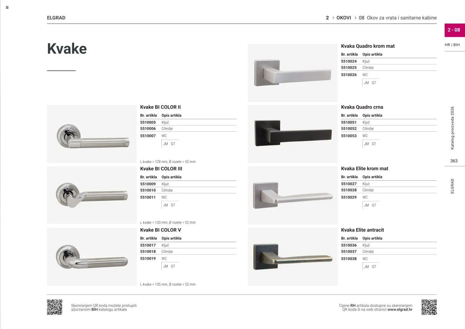 Elgrad katalog | vrijedi od 17.02.2026 | Stranica: 2 | Proizvodi: Vrata, Kvaka