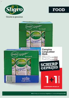 Sligro - Folder - Voorbeeld van een folder van Sligro, geldig van 07.08.2025