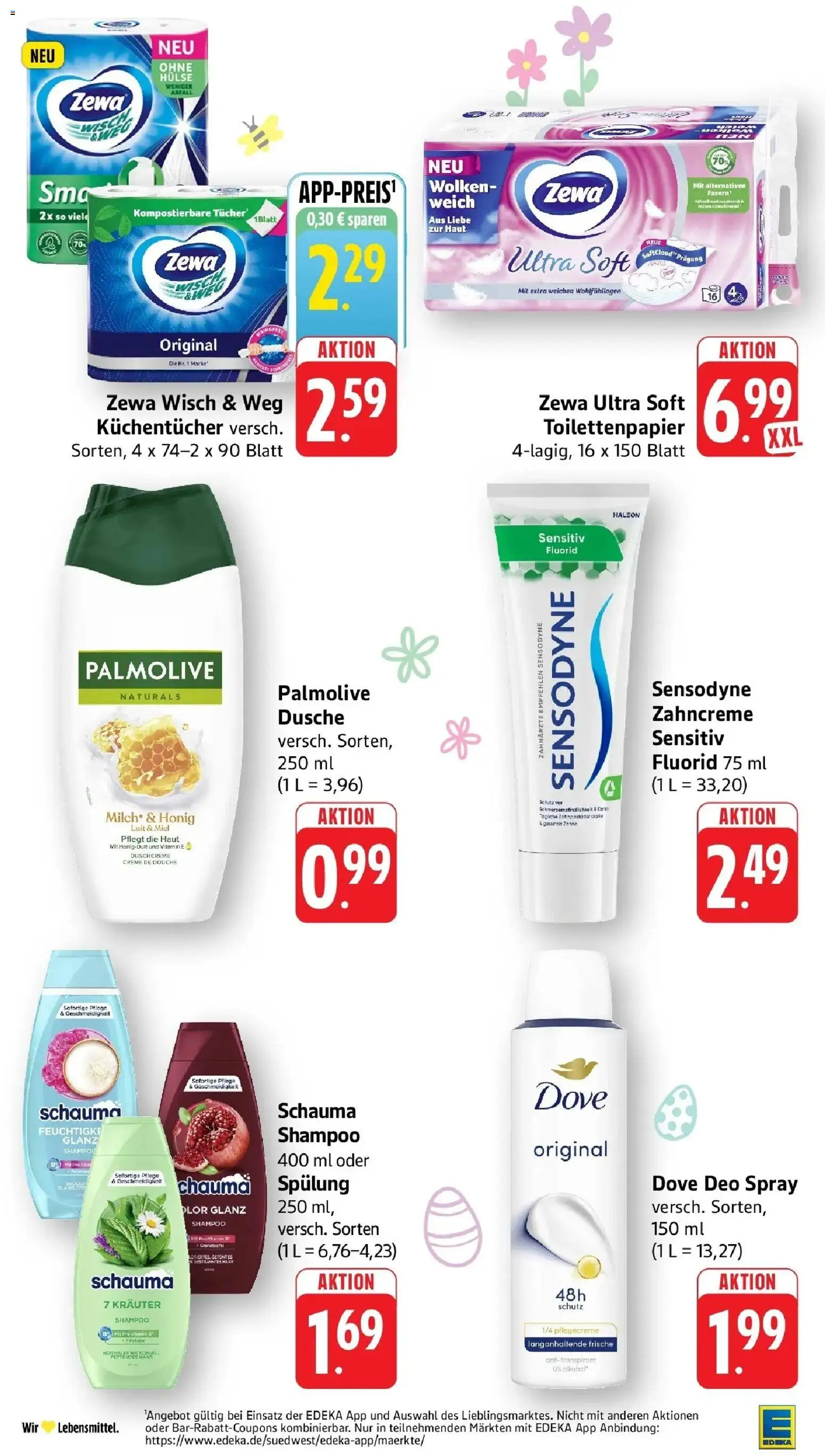 E center Prospekt Esslingen-Weil	 – gültig ab 29.03.2026 | Seite: 48 | Produkte: Zewa, Spülung, Duschcreme, Toilettenpapier