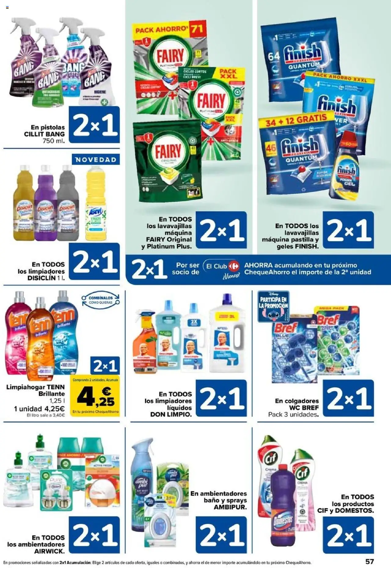 Carrefour folleto │ válido desde el 11.09.2025 | Página: 57 | Productos: Crema, Lavavajillas, Baño
