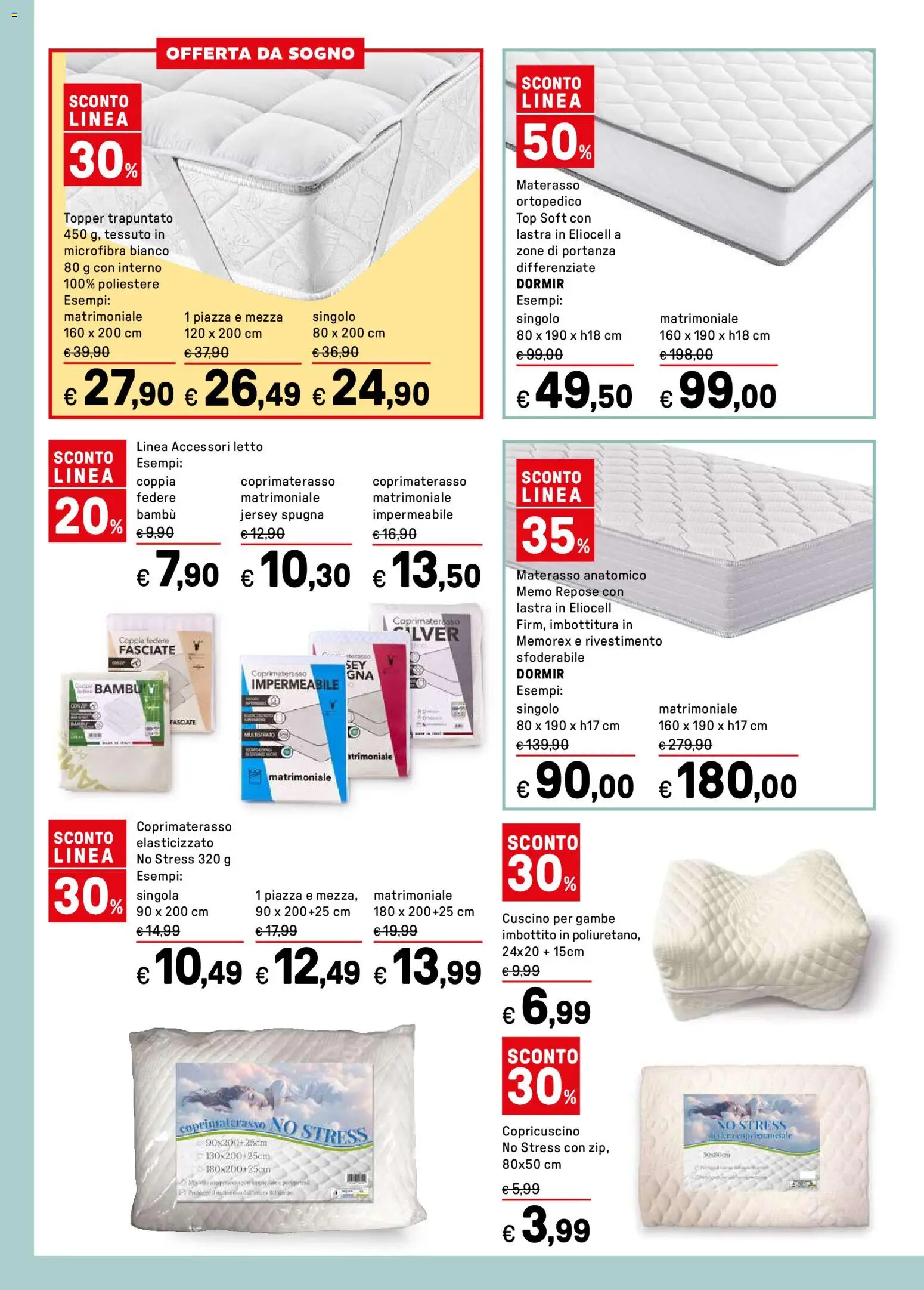 Volantino Iper del 27.12.2025 | Pagina: 7 | Prodotti: Spugna, Materasso, Copricuscino, Coprimaterasso