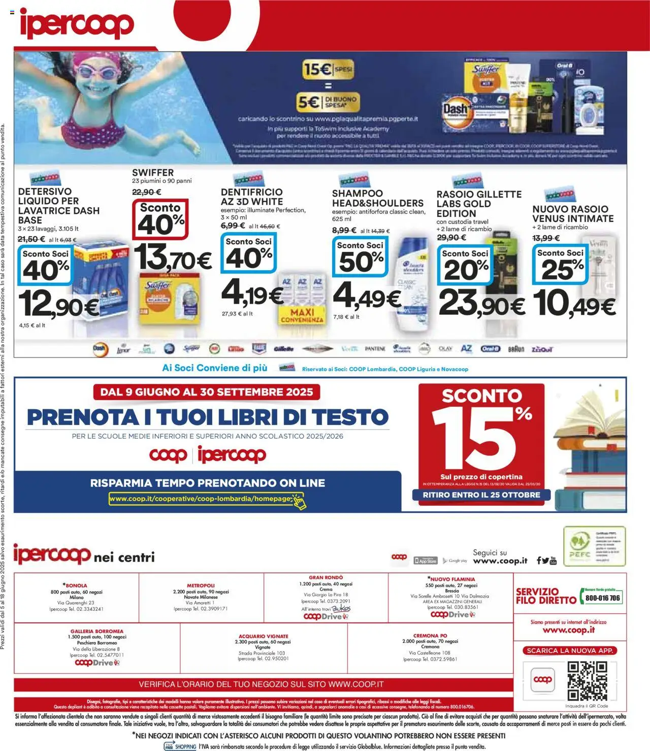 Volantino Ipercoop del 05.06.2025 | Pagina: 34 | Prodotti: Shampoo, Crema, Lavatrice, Data